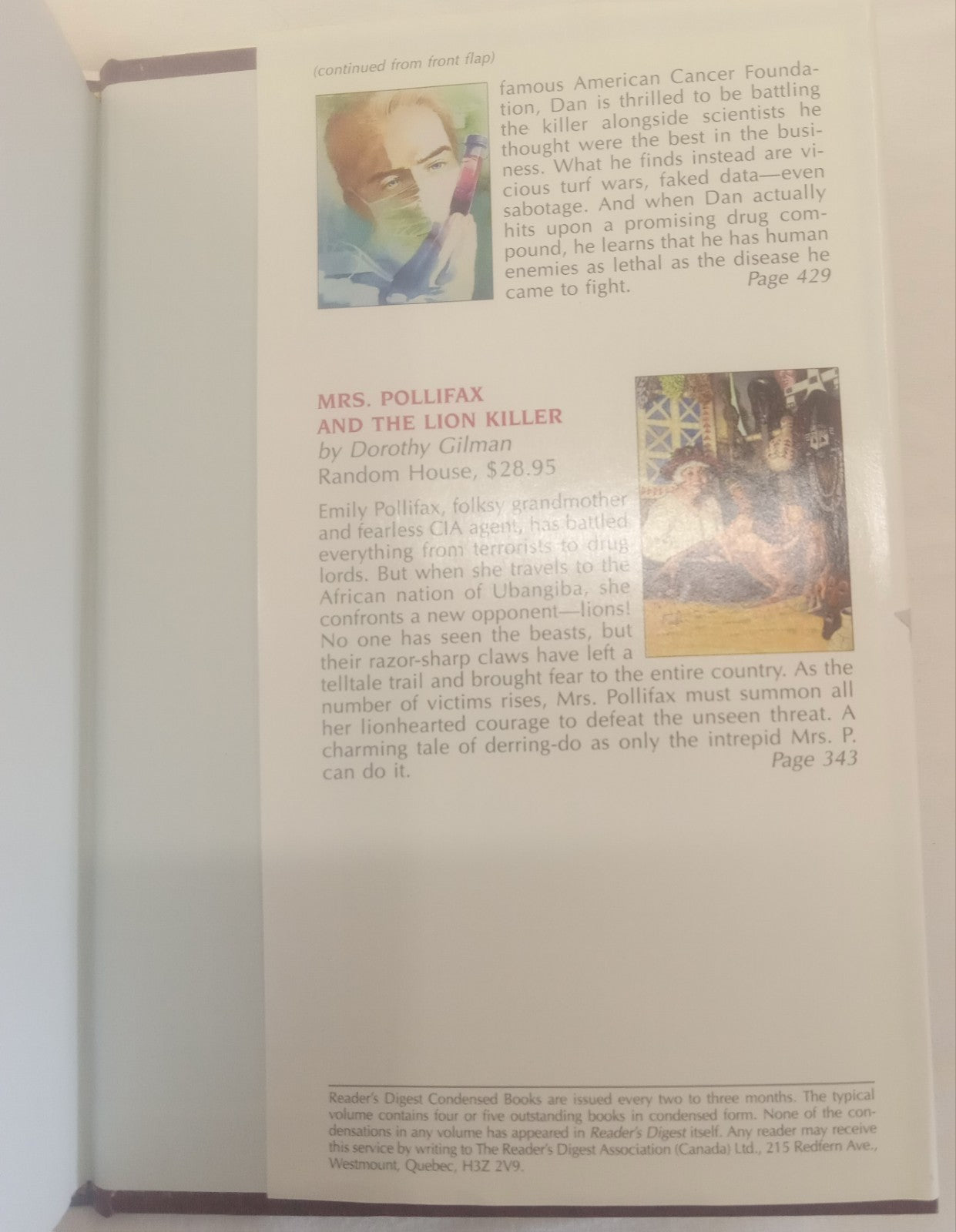 Reader’s Digest Select Edition Hardcover Book with Dust Jacket VG+ Vintage