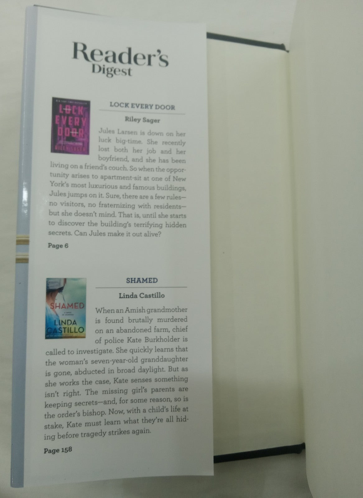 Reader's Digest Select Editions Vol 372 2020 HC 1st Ed w/ Dust Jacket