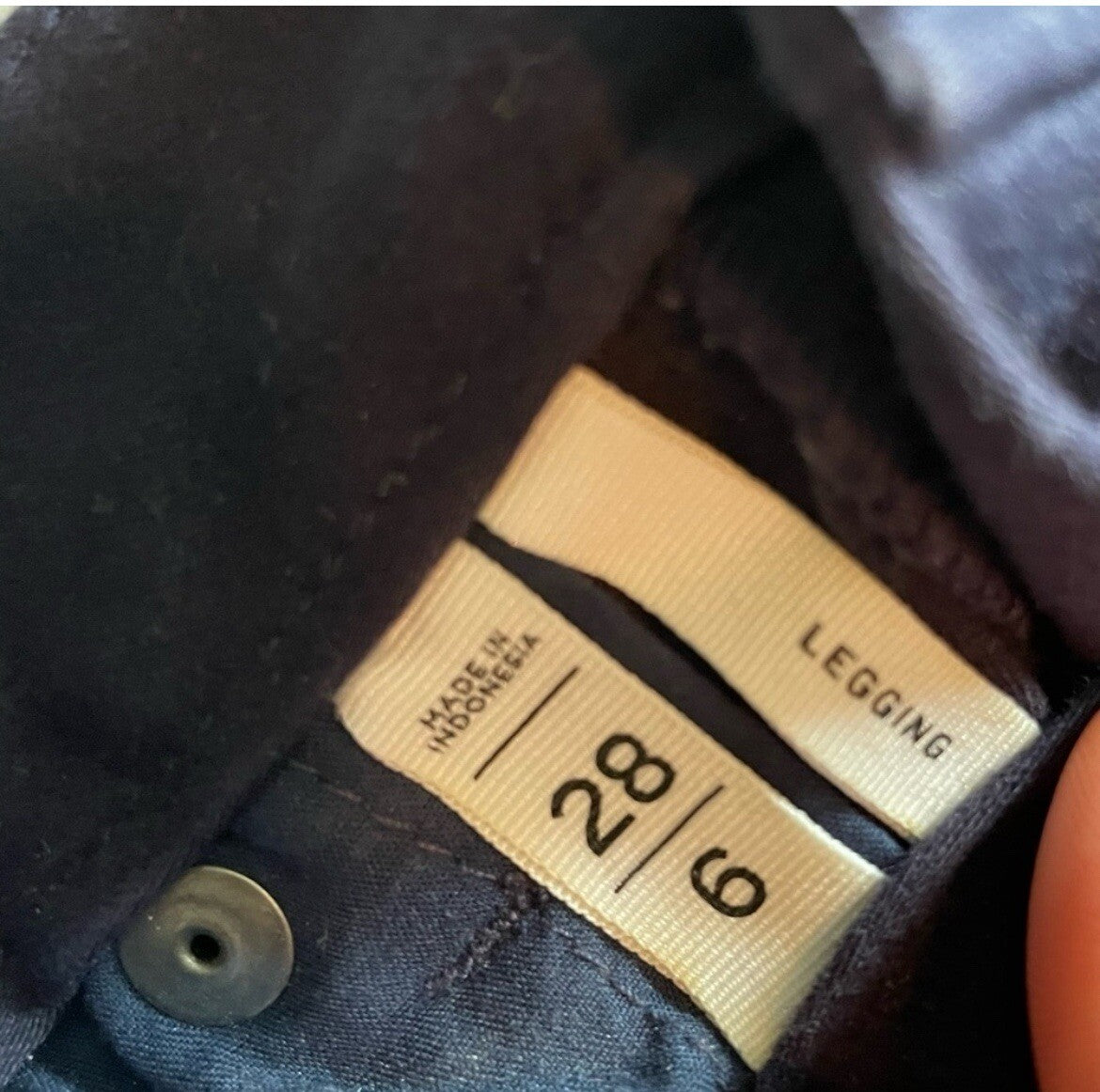 LOFT Navy Suede Pull-On Skinny Pants Women's Size 6 Leggings Dressy