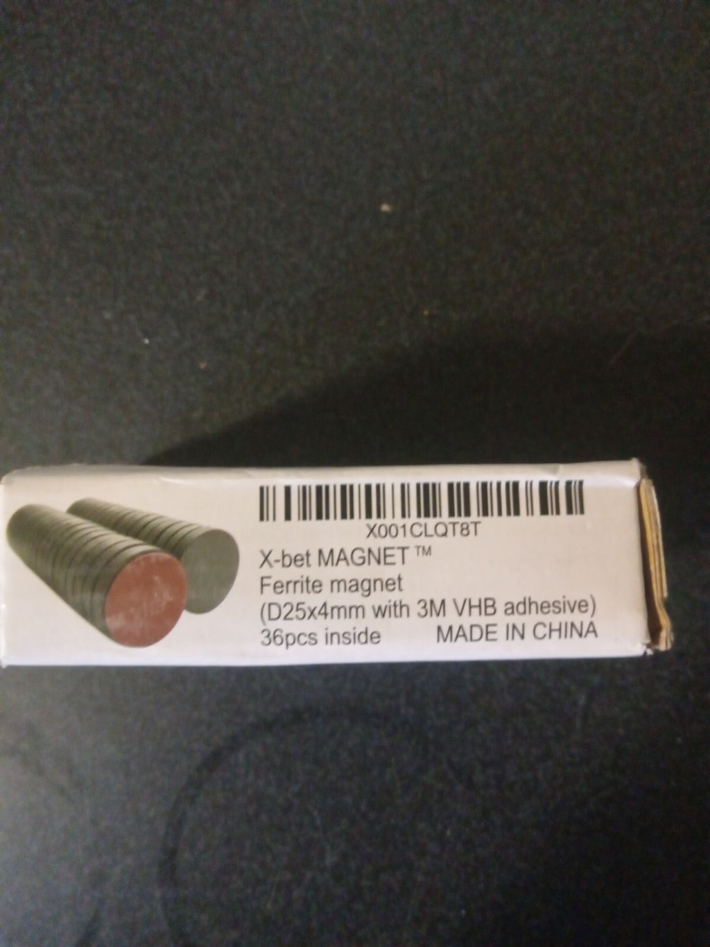 X-Bet Adhesive Magnets 1" Round Discs – 36-Pack Strong Sticky Backing