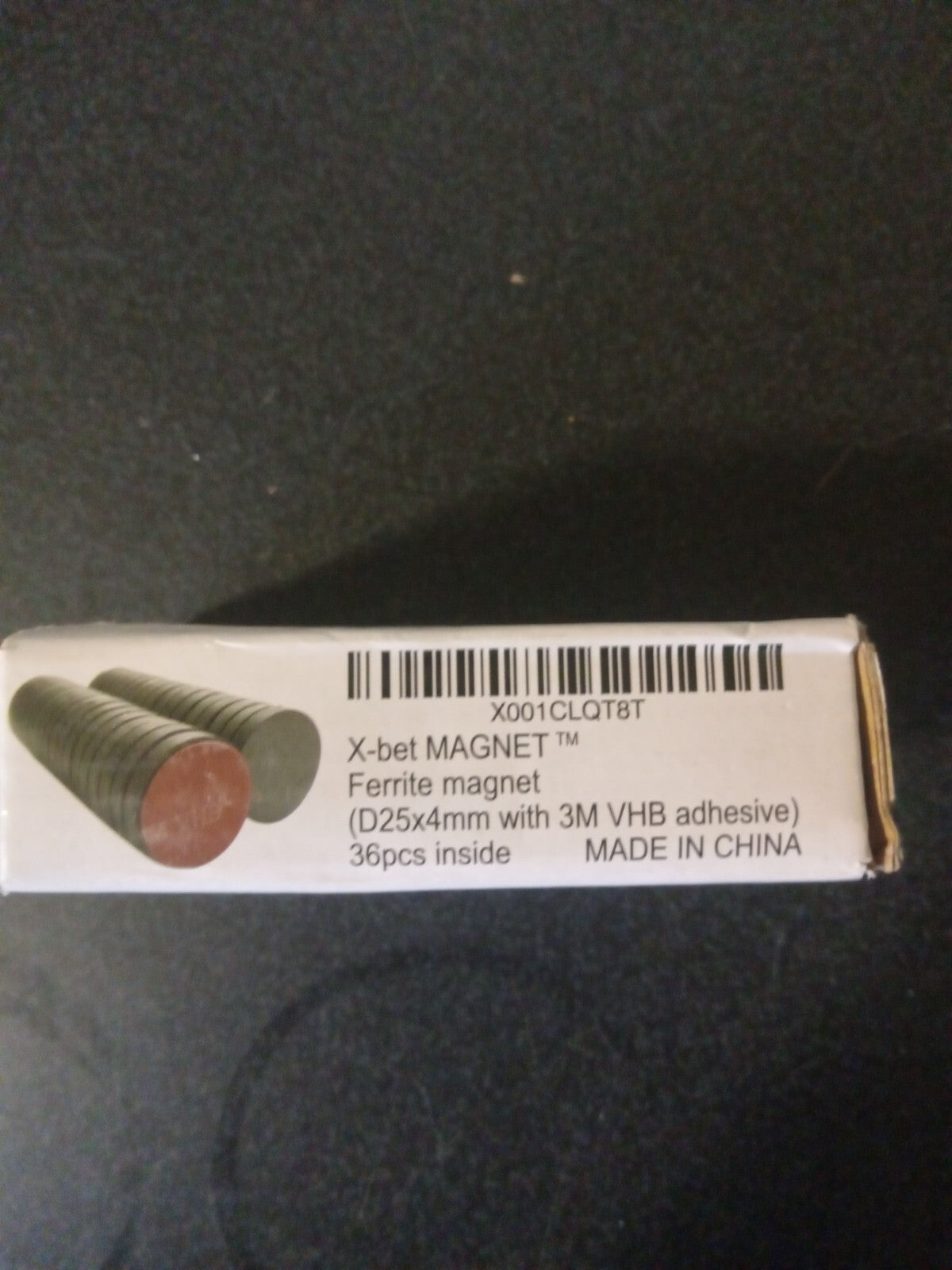 X-Bet Adhesive Magnets 1" Round Discs – 36-Pack Strong Sticky Backing