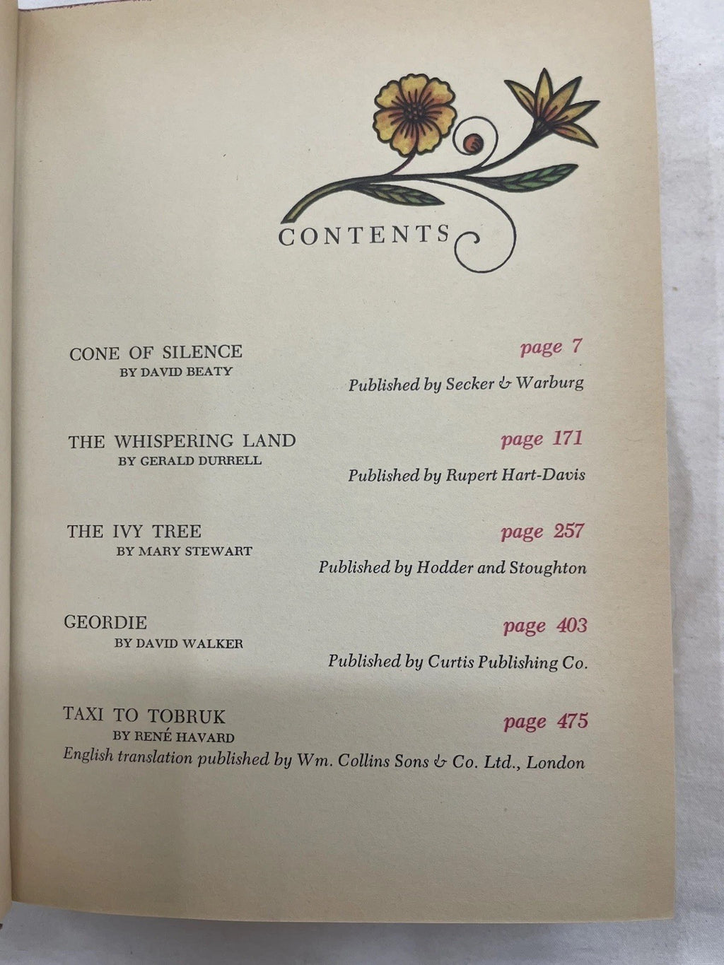 Vintage Hardcover Readers Digest Condensed Books 1965 First Edition