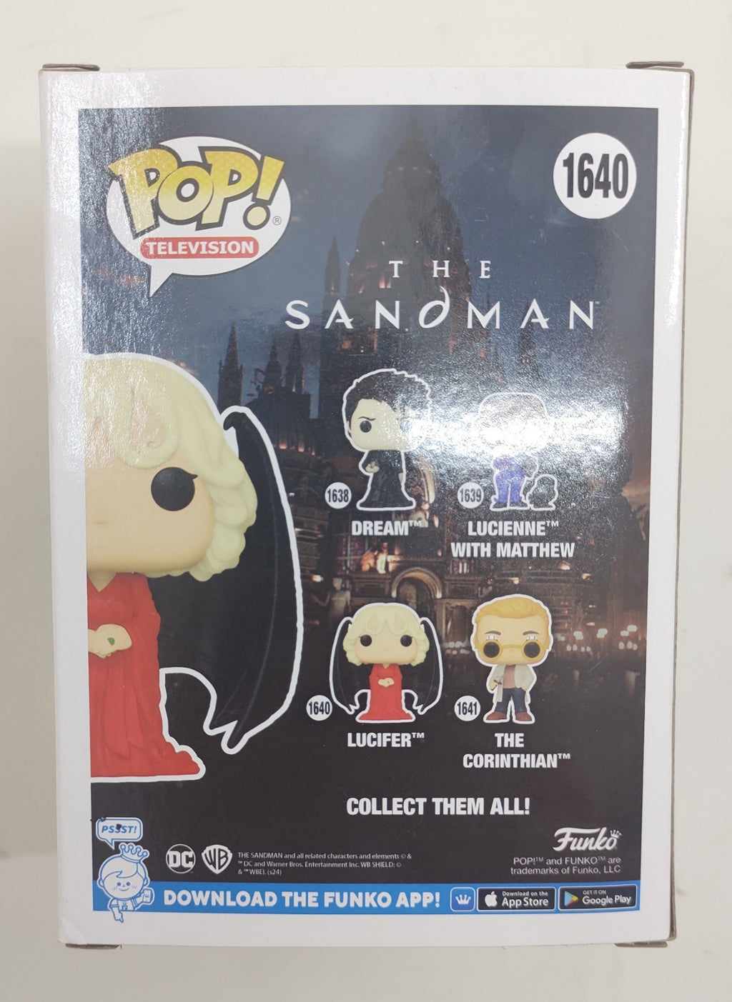 Funko Pop! Television The Sandman Lucifer #1640 Vinyl Figure New