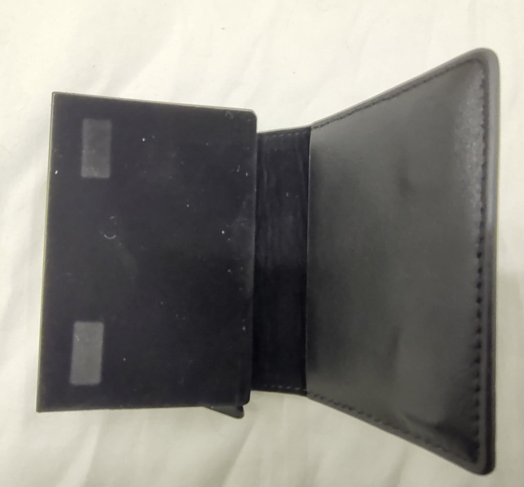 Badge Boys Leather Badge Wallet Black – Police ID Holder NEW