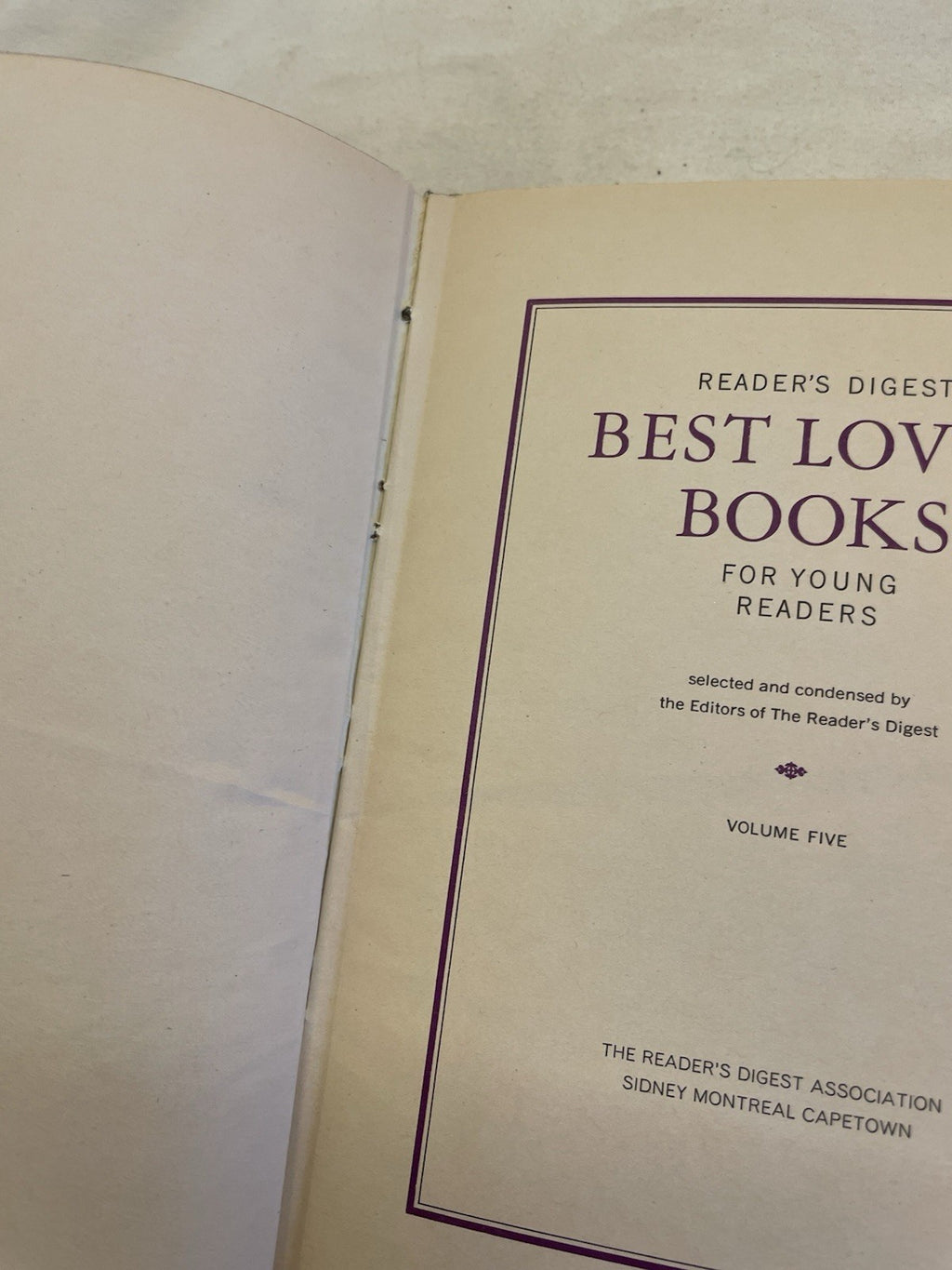 Readers Digest Best Loved Books For Young Readers Vol 5 1969 NM