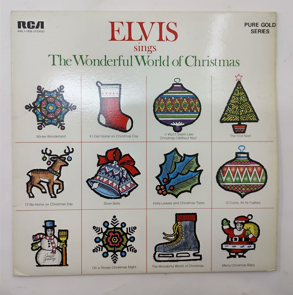 Elvis Presley "The wonderful world of Christmas" 1976 vinyl record VG+ Canada