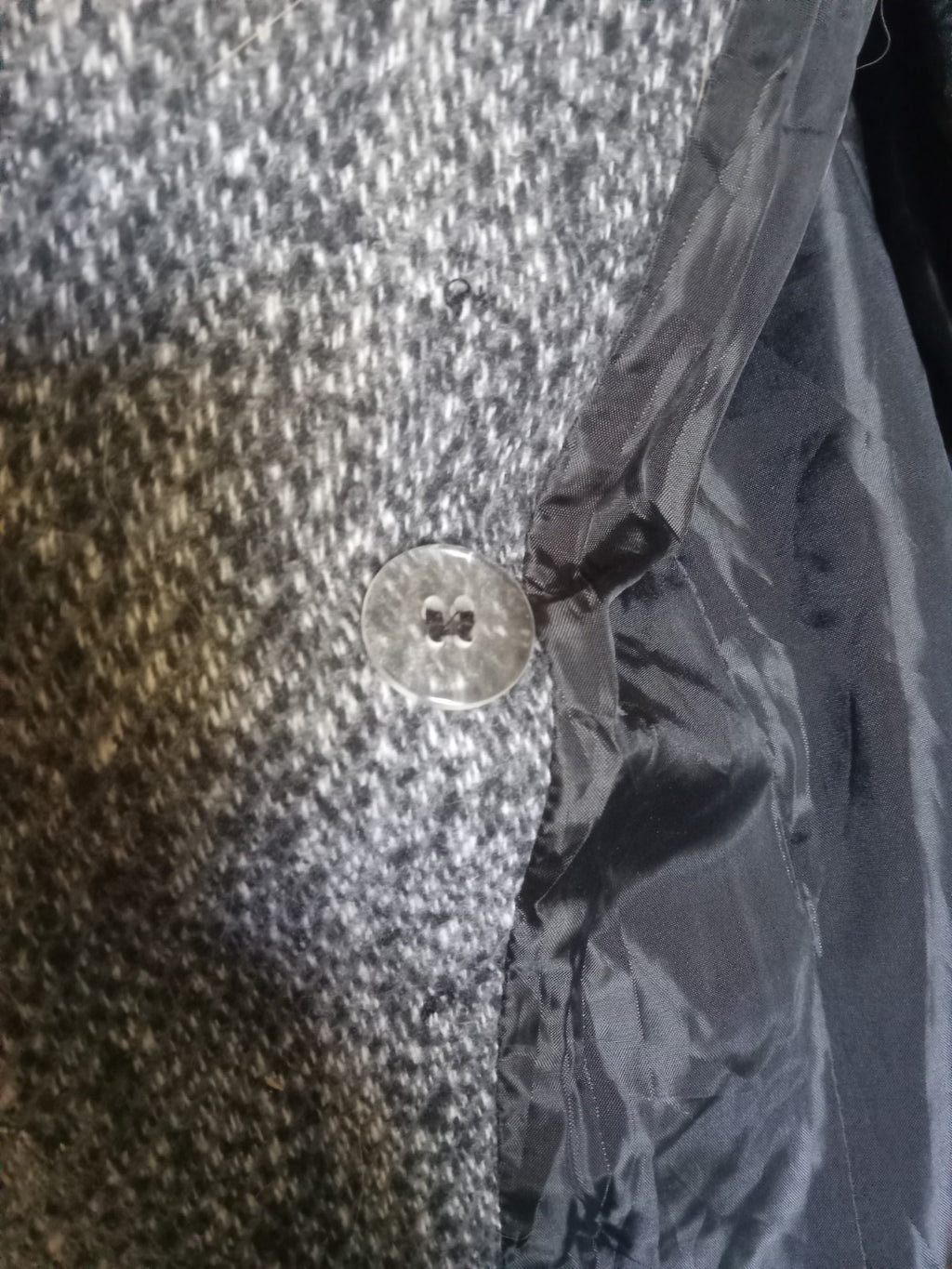 Suzy Shier Gray Button-Up Dress Coat – XL, Elegant Wrap Style