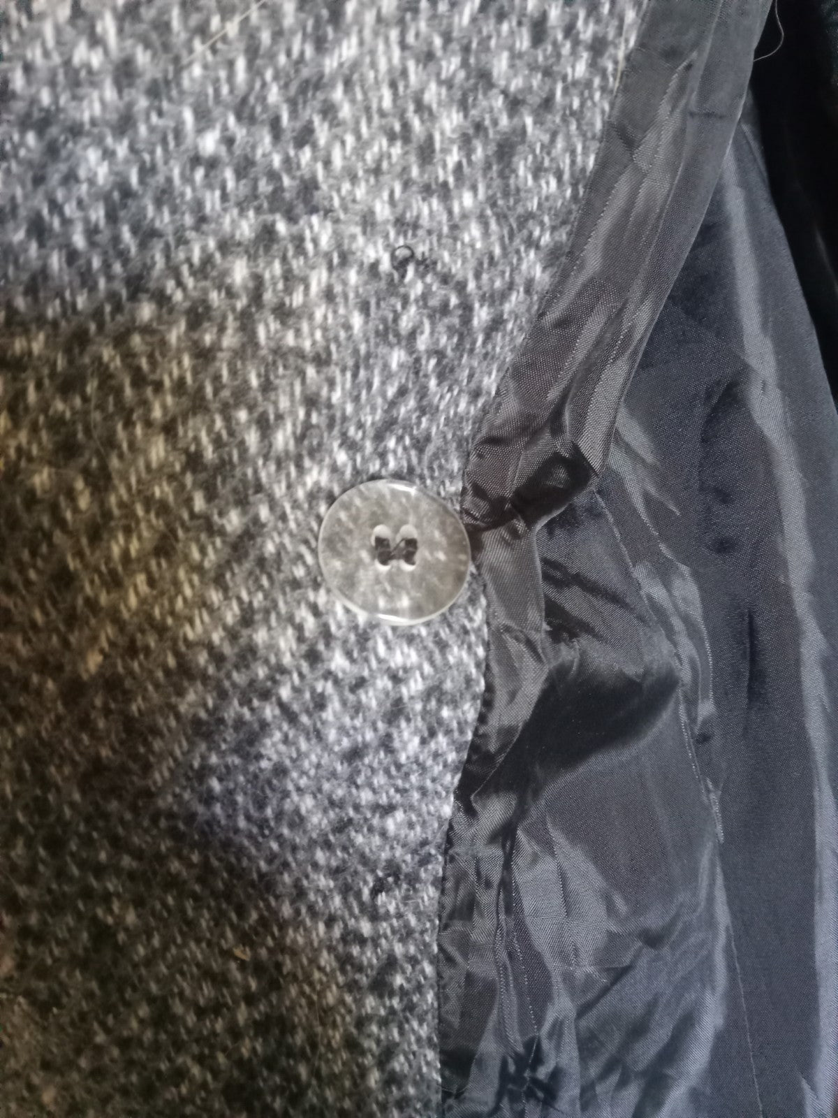 Suzy Shier Gray Button-Up Dress Coat – XL, Elegant Wrap Style