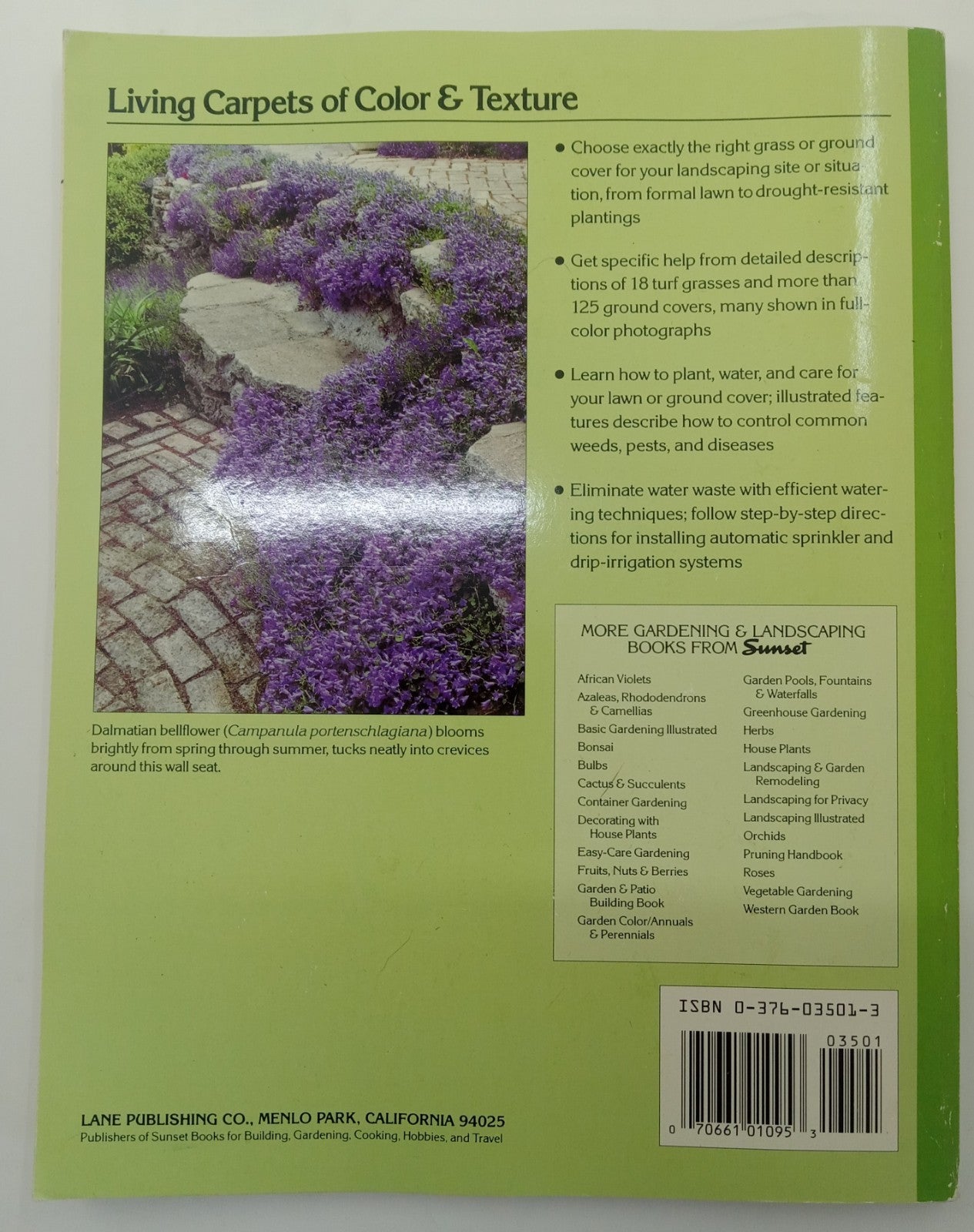 Sunset Lawns & Ground Covers – VG+ Vintage Gardening Guidebook, Rare