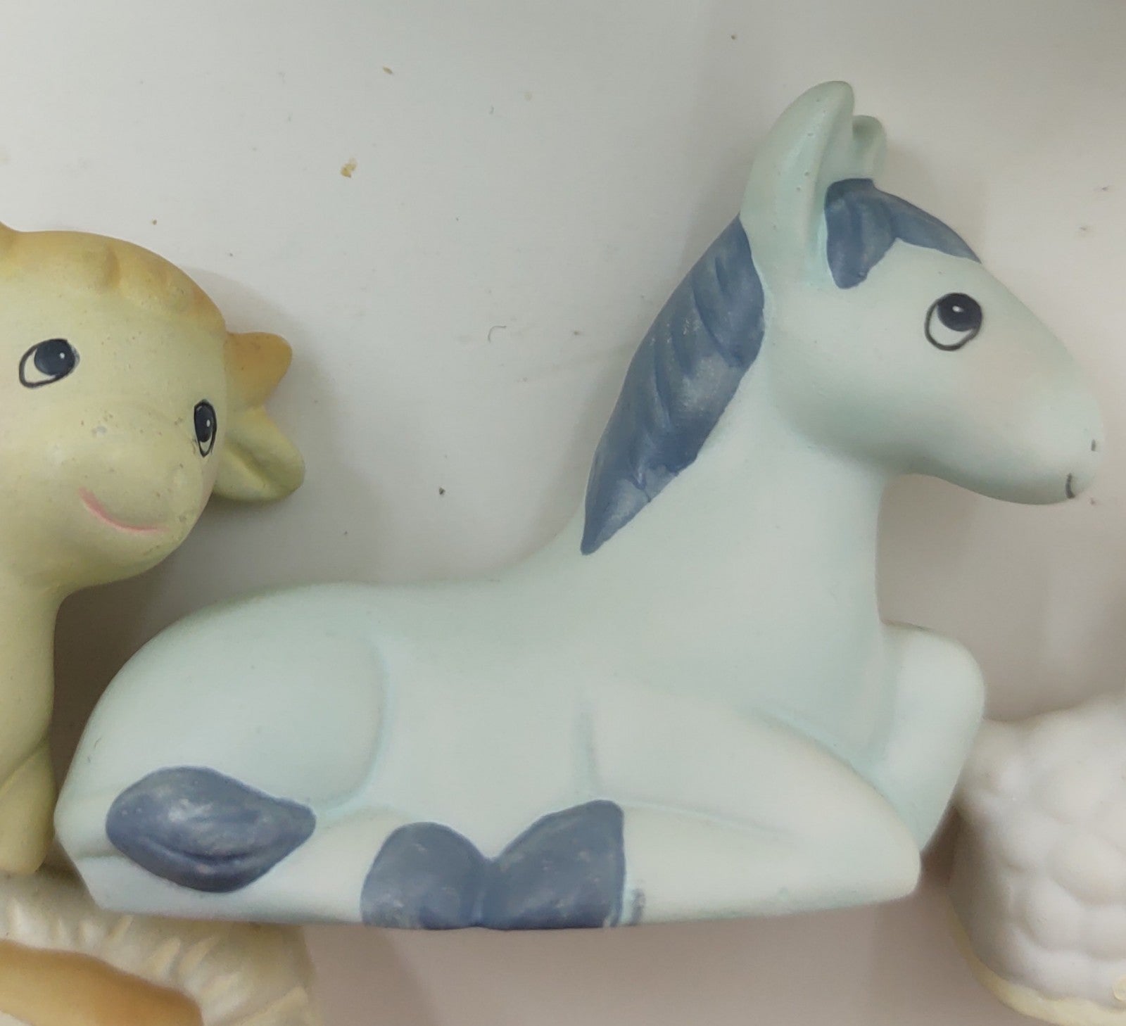 Lot of 9 Russ Berrie Bisque Mini Figurines Vintage Figurine Set Collectible