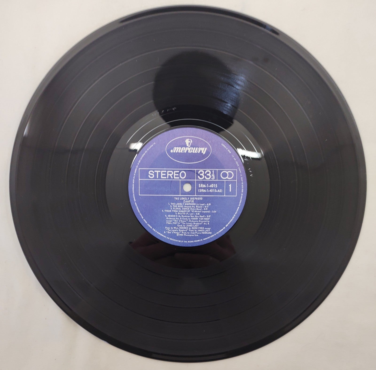Zamfir - The Lonely Shepherd LP Mercury SRM-1-4015 Europe 1980 James Last