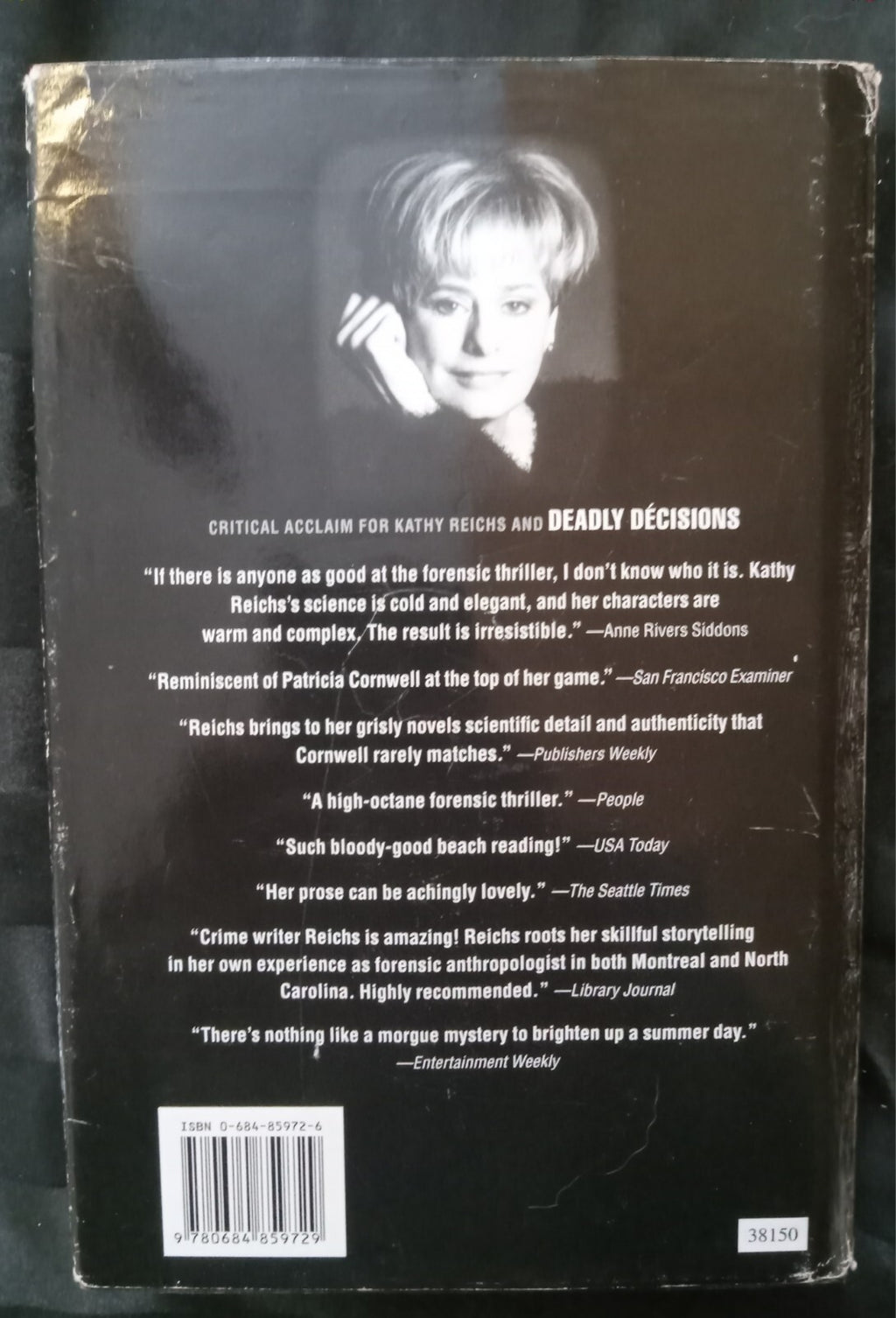 Fatal Voyage by Kathy Reichs – 2001 HC 1st Ed Temperance Brennan Thriller