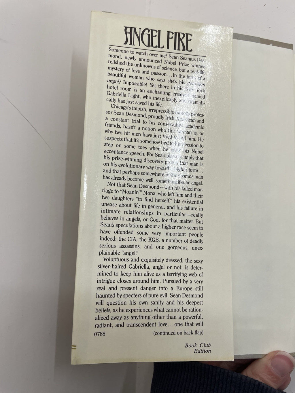 Angel Fire HC Vtg Religious Romance Fiction Novel Andrew M Greeley Retro