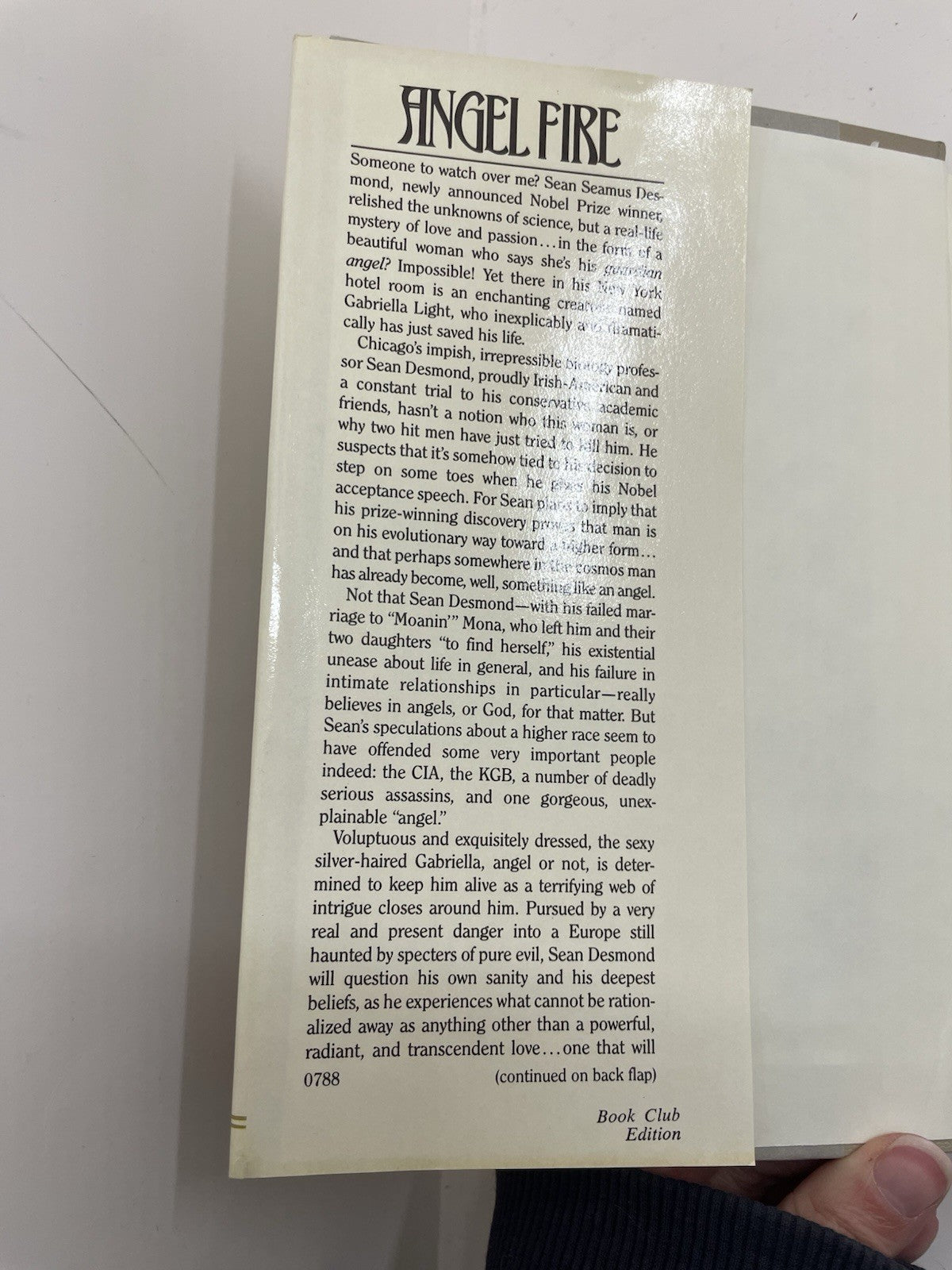 Angel Fire HC Vtg Religious Romance Fiction Novel Andrew M Greeley Retro