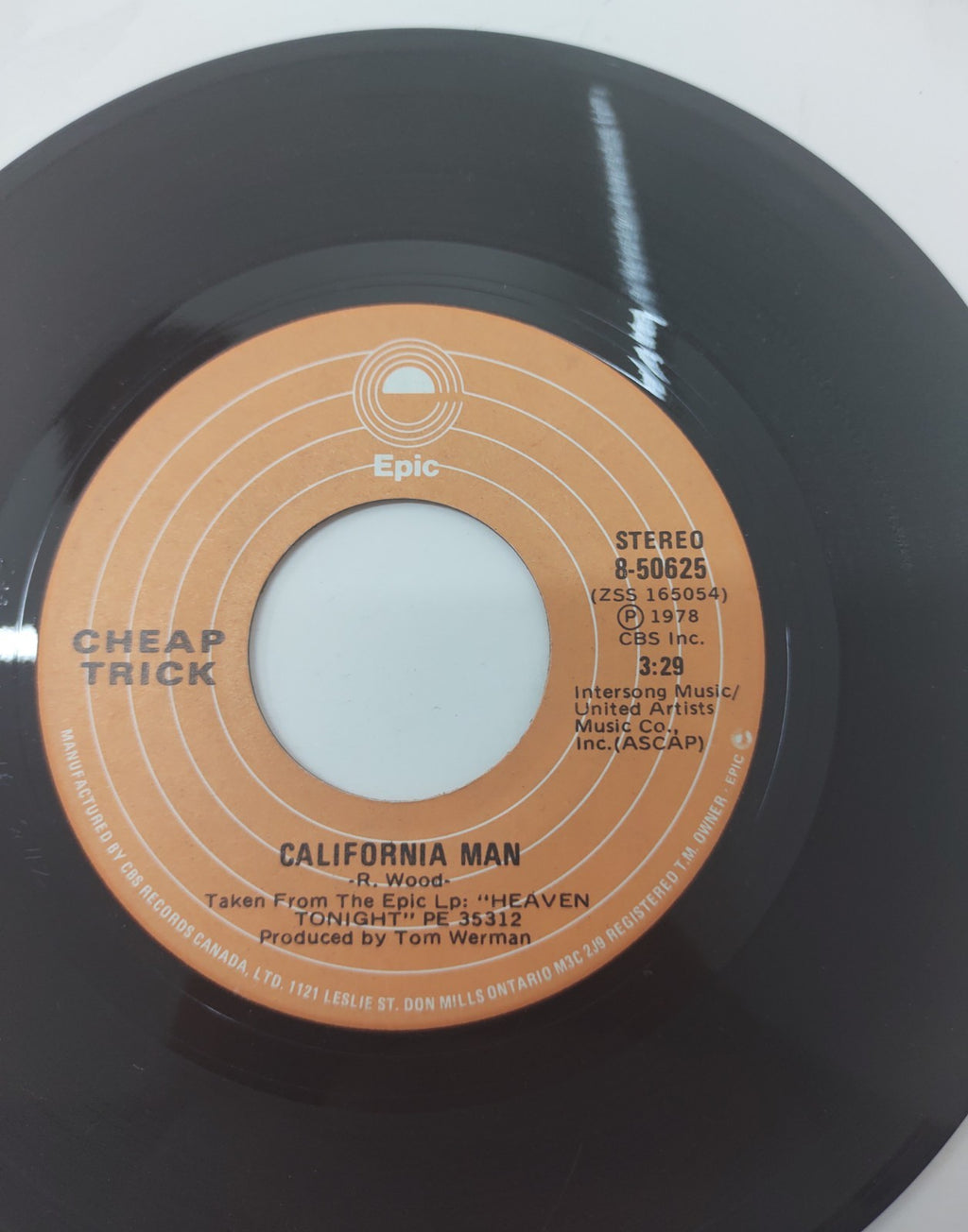 Cheap Trick I Want You to Want Me 7" 45 Vinyl Single 1978 Epic 8-50625