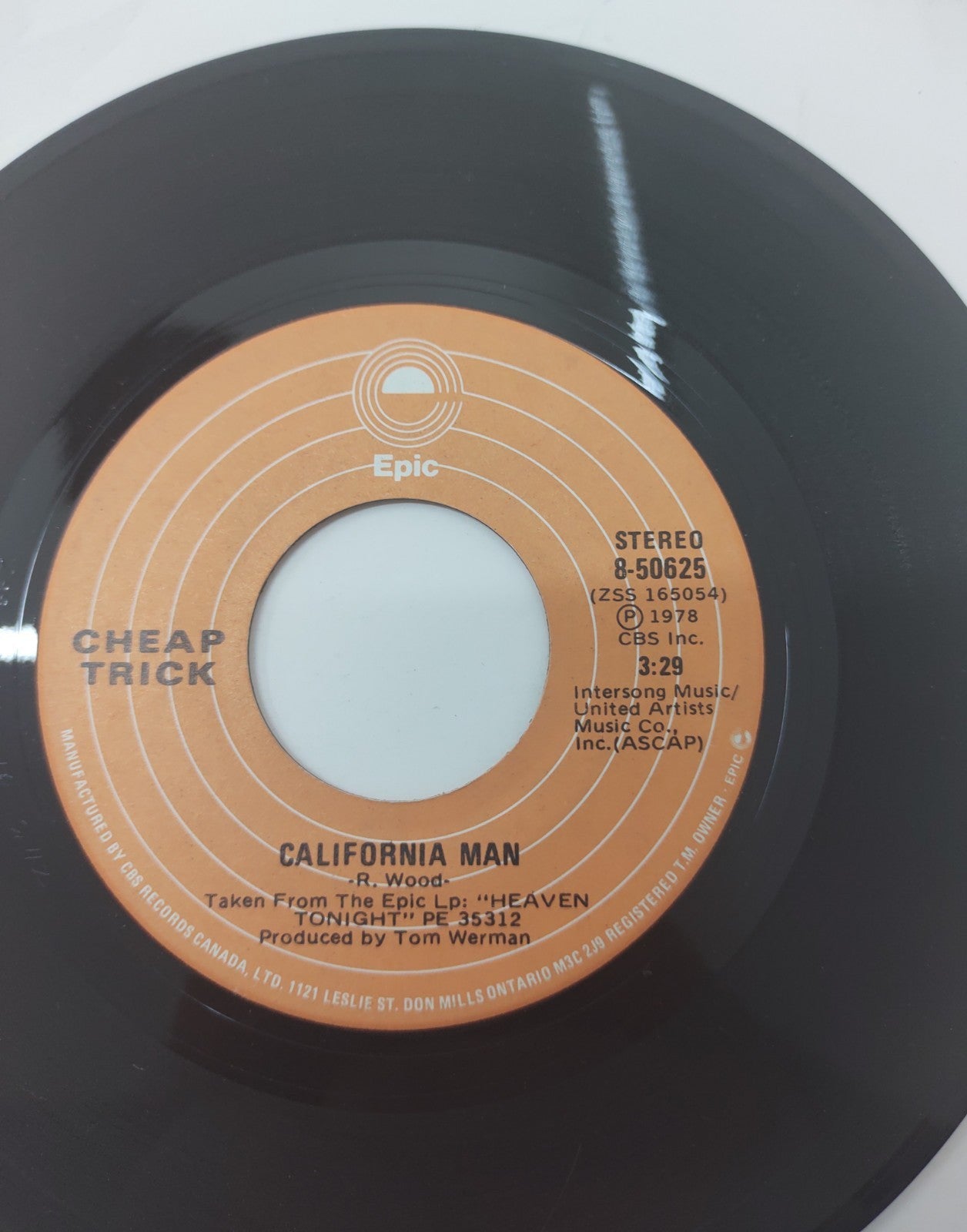 Cheap Trick I Want You to Want Me 7" 45 Vinyl Single 1978 Epic 8-50625