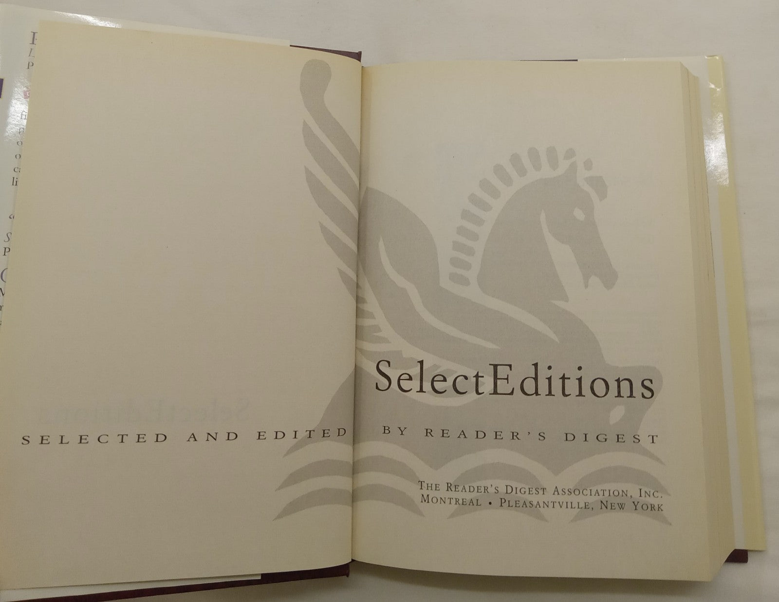 Reader's Digest Select Editions Vol 4 2001 HC 1st Ed w/ Dust Jacket