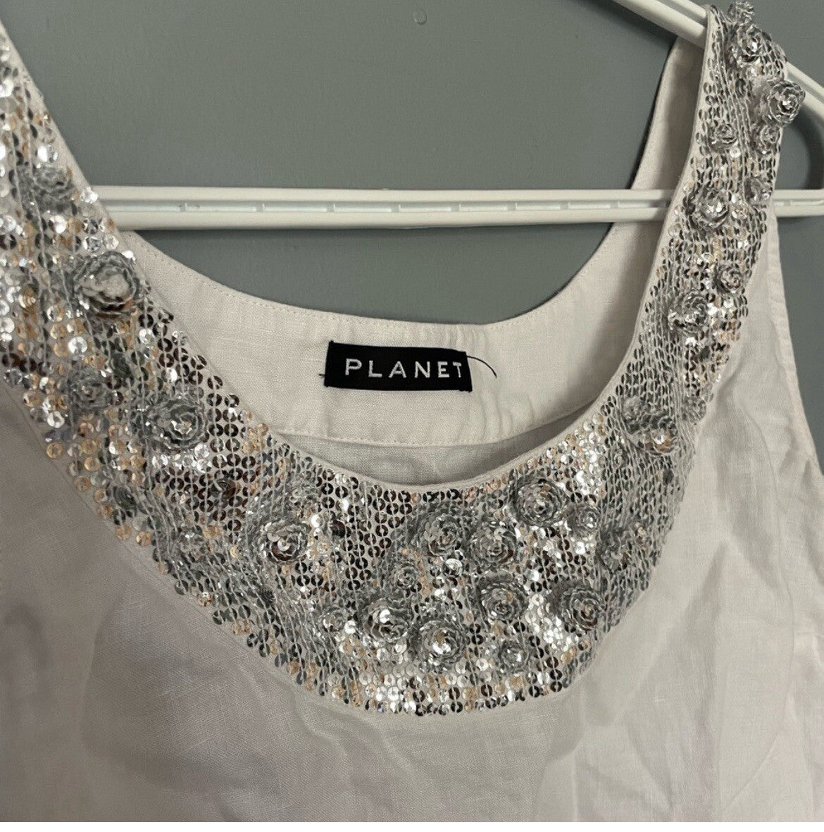 Planet Vintage UK Brand Linen Sleeveless Blouse – Women's Summer Top