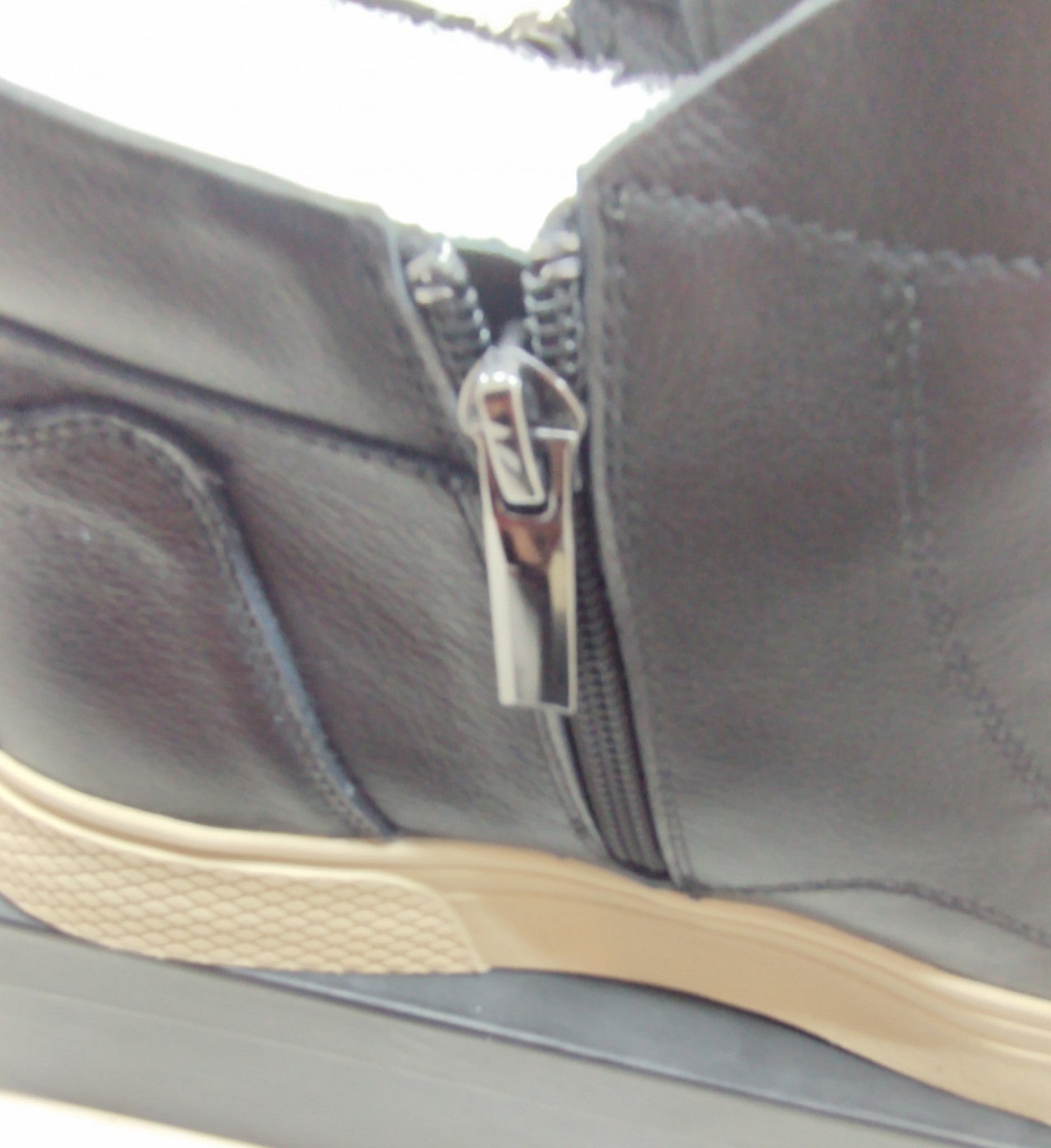 Snover AL6-11 Black Leather Ankle Sneakers Men's Casual Luxury Shoes