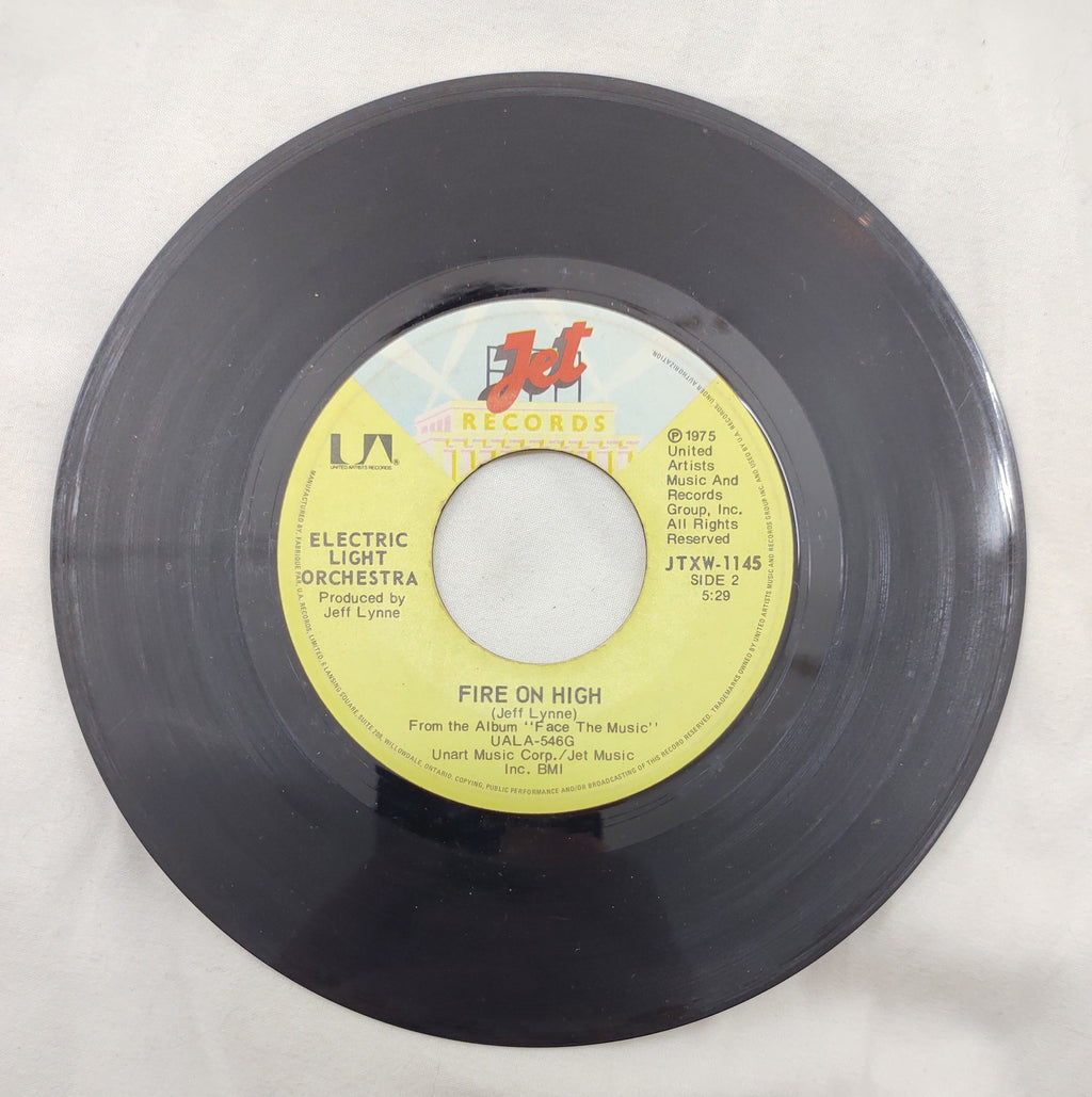 Electric Light Orchestra – Fire On High 7” Jet JTXW-1145 Canada 1975 ELO