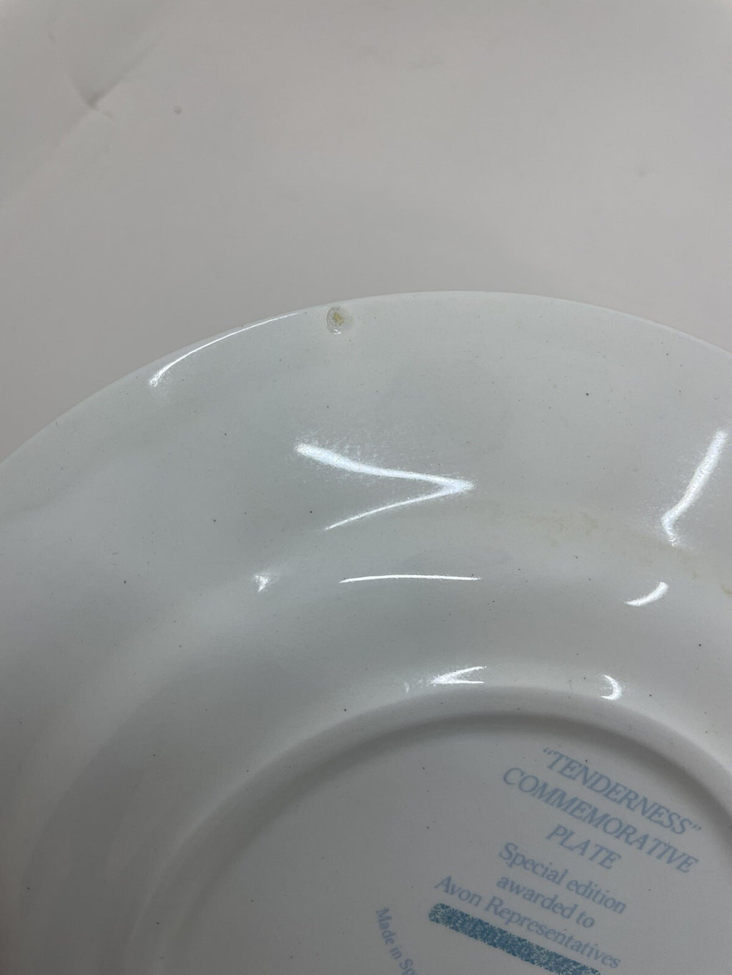 1974 Avon Pontesa Tenderness Plate Ironstone Rare Collectors Vintage Floral