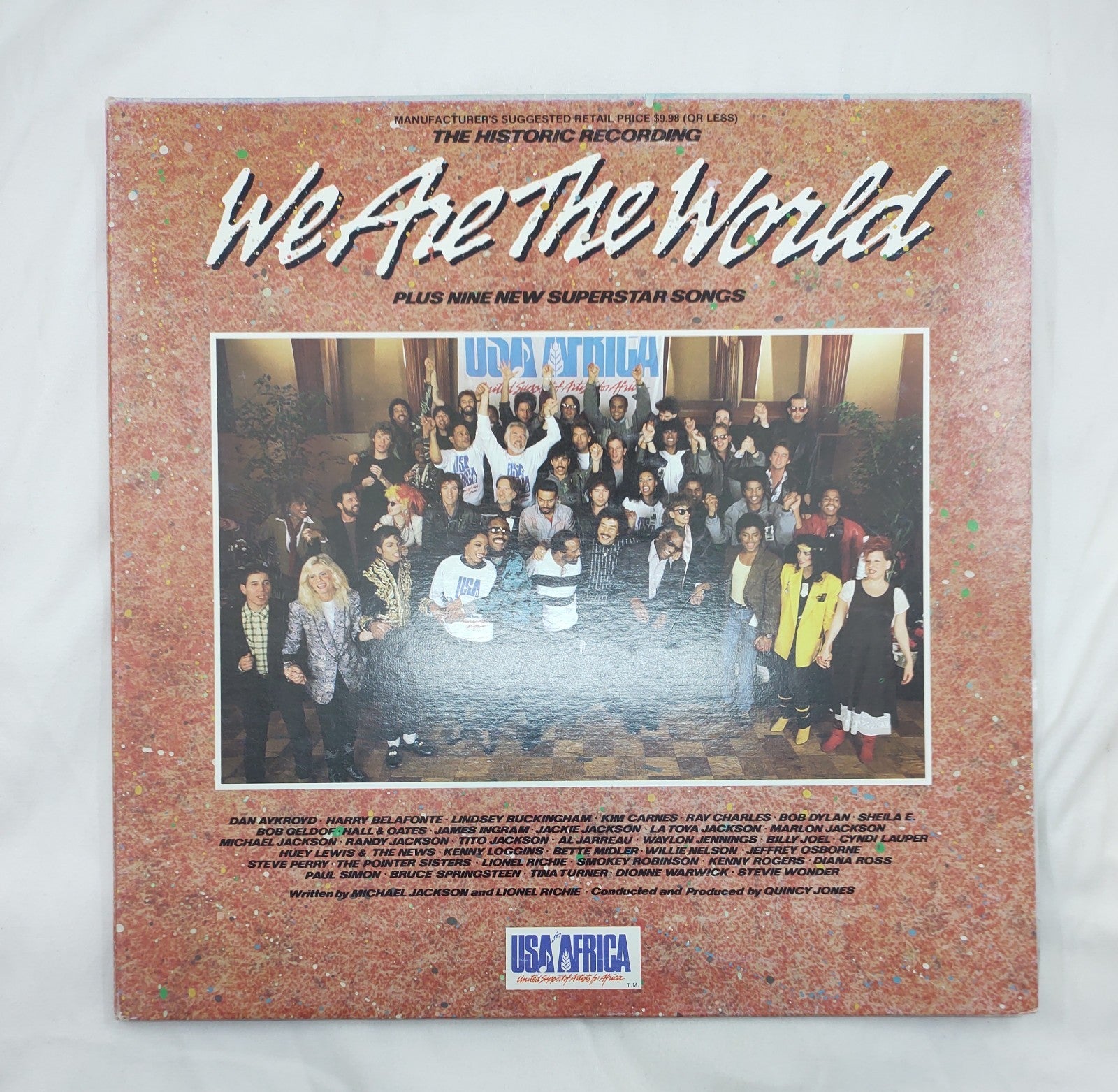 USA for Africa – We Are The World LP 1985 Michael Jackson Lionel Richie VG