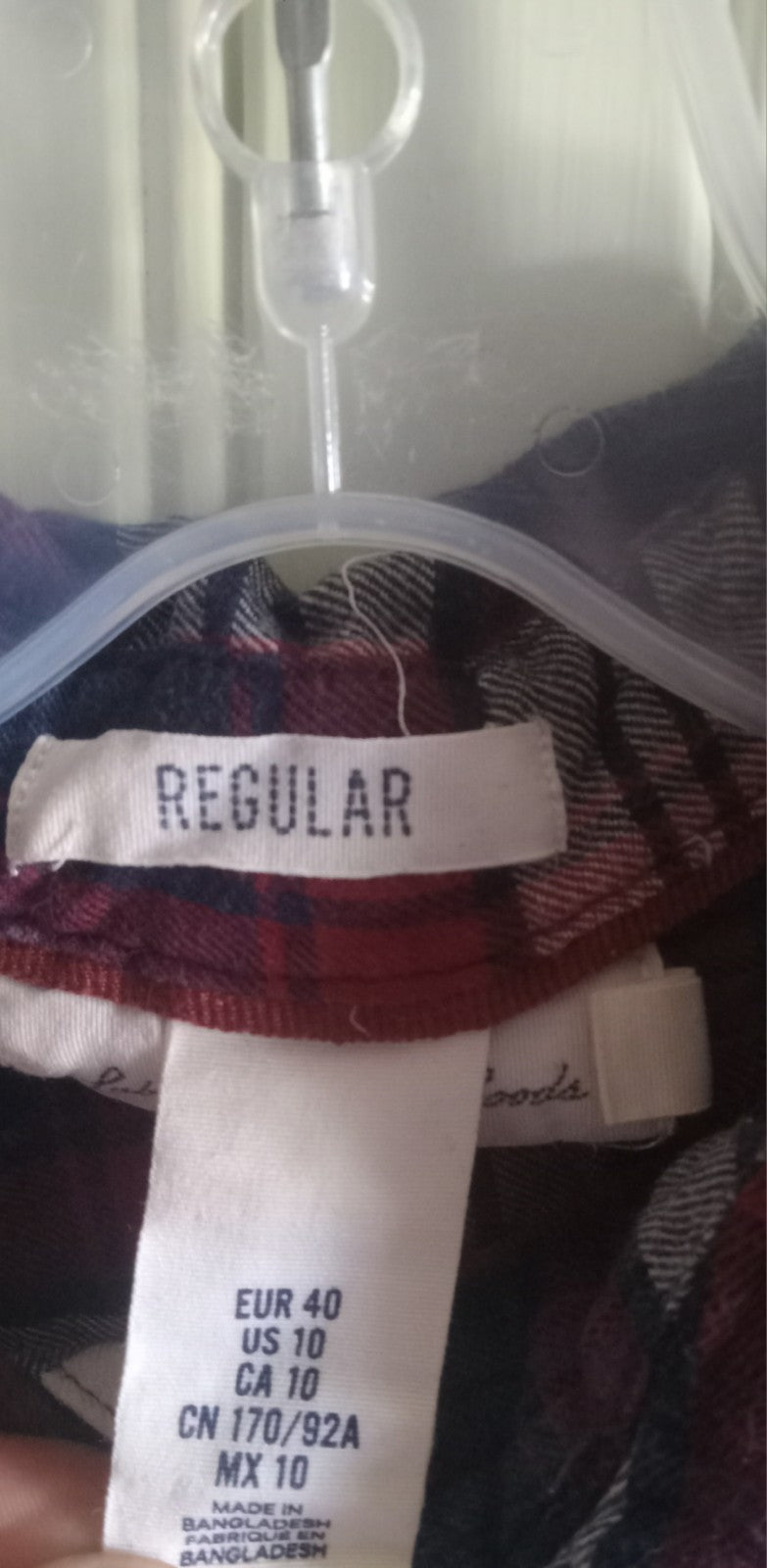 L.O.G.G. by H&M Men's Plaid Flannel Shirt – Size Medium, Long Sleeve