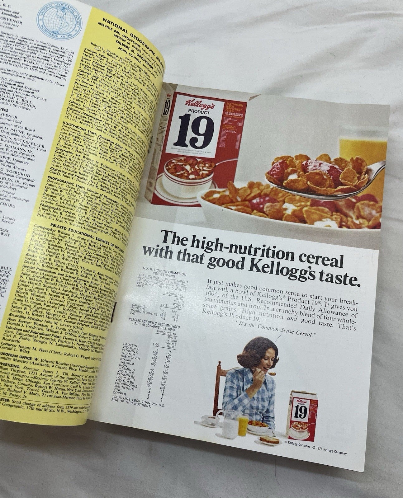 Nat Geo Mags Jul–Dec 1975 Set + Slipcvr Vtg Wildlife Decor World Atlas