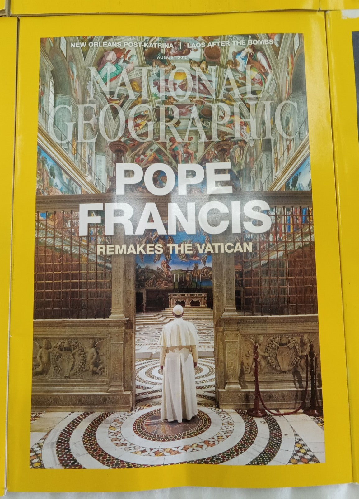 National Geographic Jul–Dec 2015 | 6 VG+ Issues | Leatherette Slipcase
