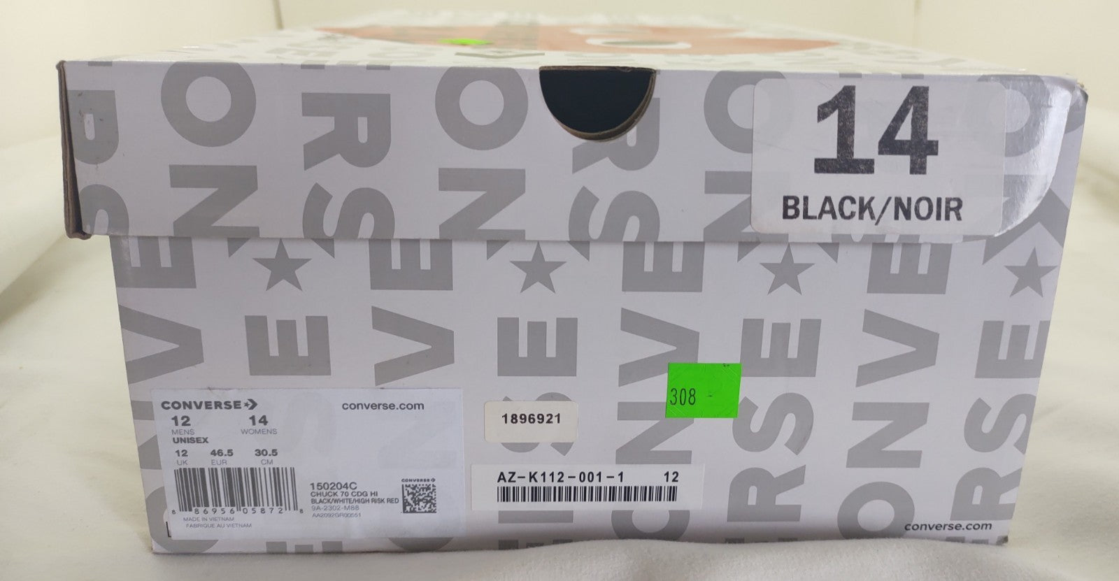 Converse x Comme des Garçons Play Chuck 70 High Black Sneakers – New in Box