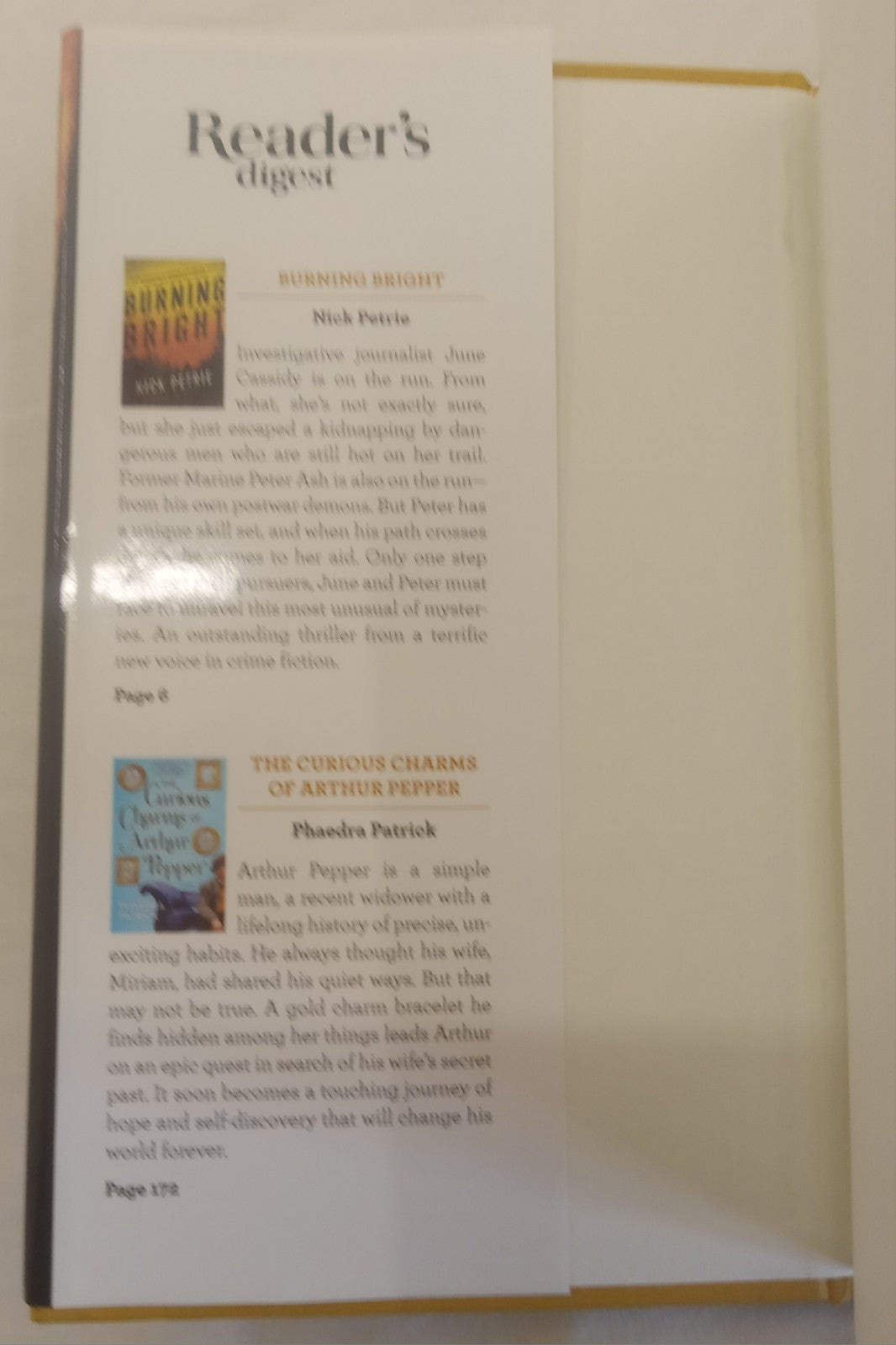 Readers Digest Condensed Books Vol 4 2017 Hardcover - Near Mint