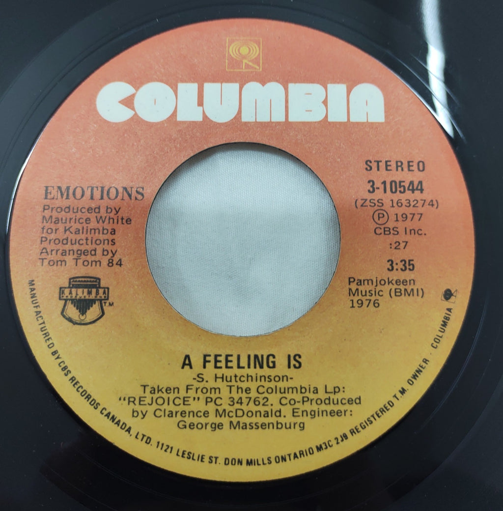 The Emotions – Best Of My Love / A Feeling Is 7" Vinyl Columbia 3-10544