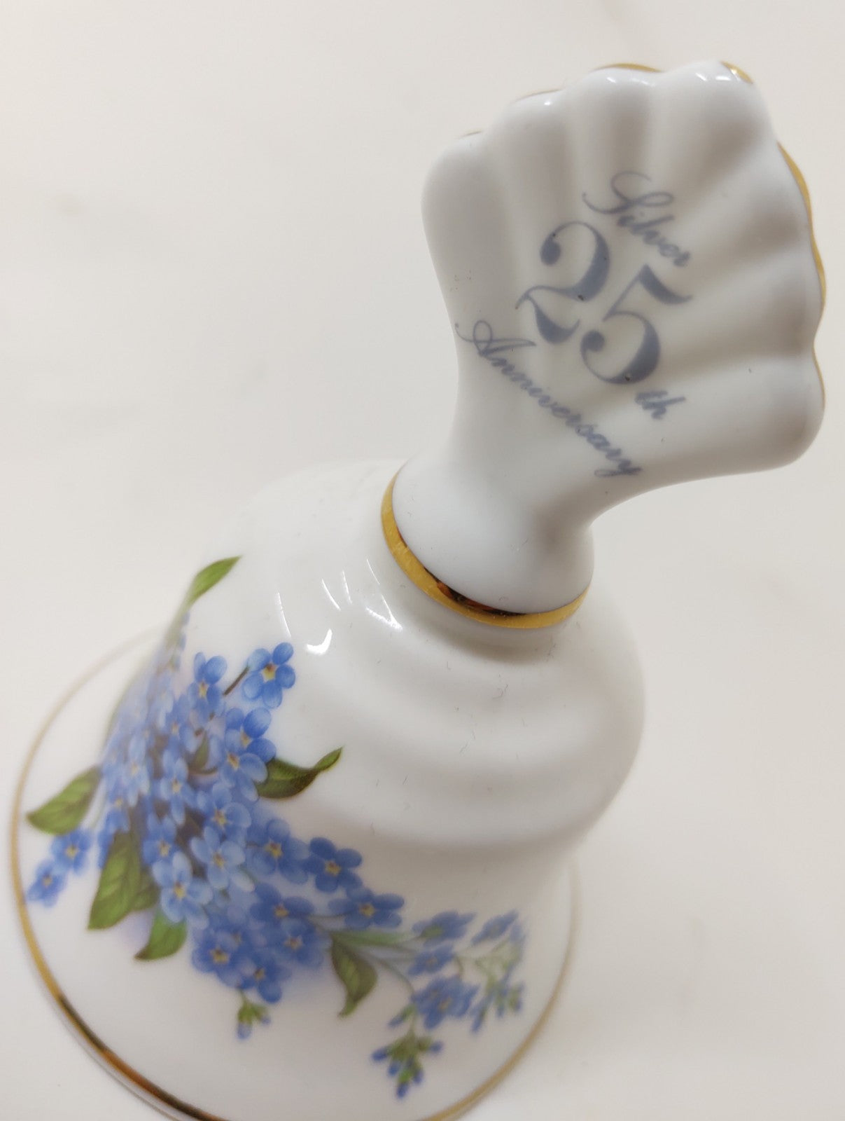 Hayward Warwick Fine Bone China Bell, England 25th Anniversary
