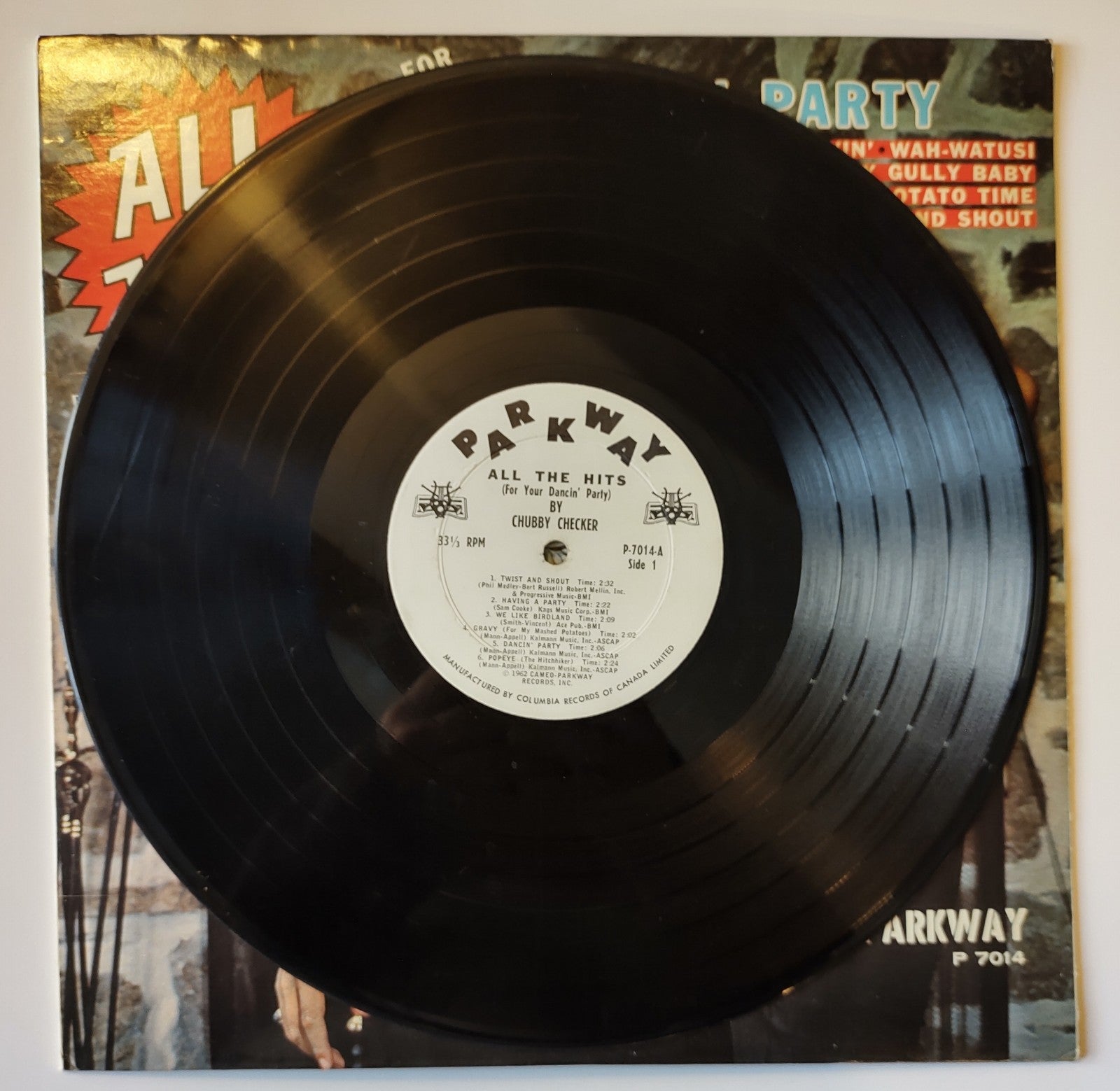 All The Hits By Chubby Checker Nova Parkway P-7014 1963 Pop LP