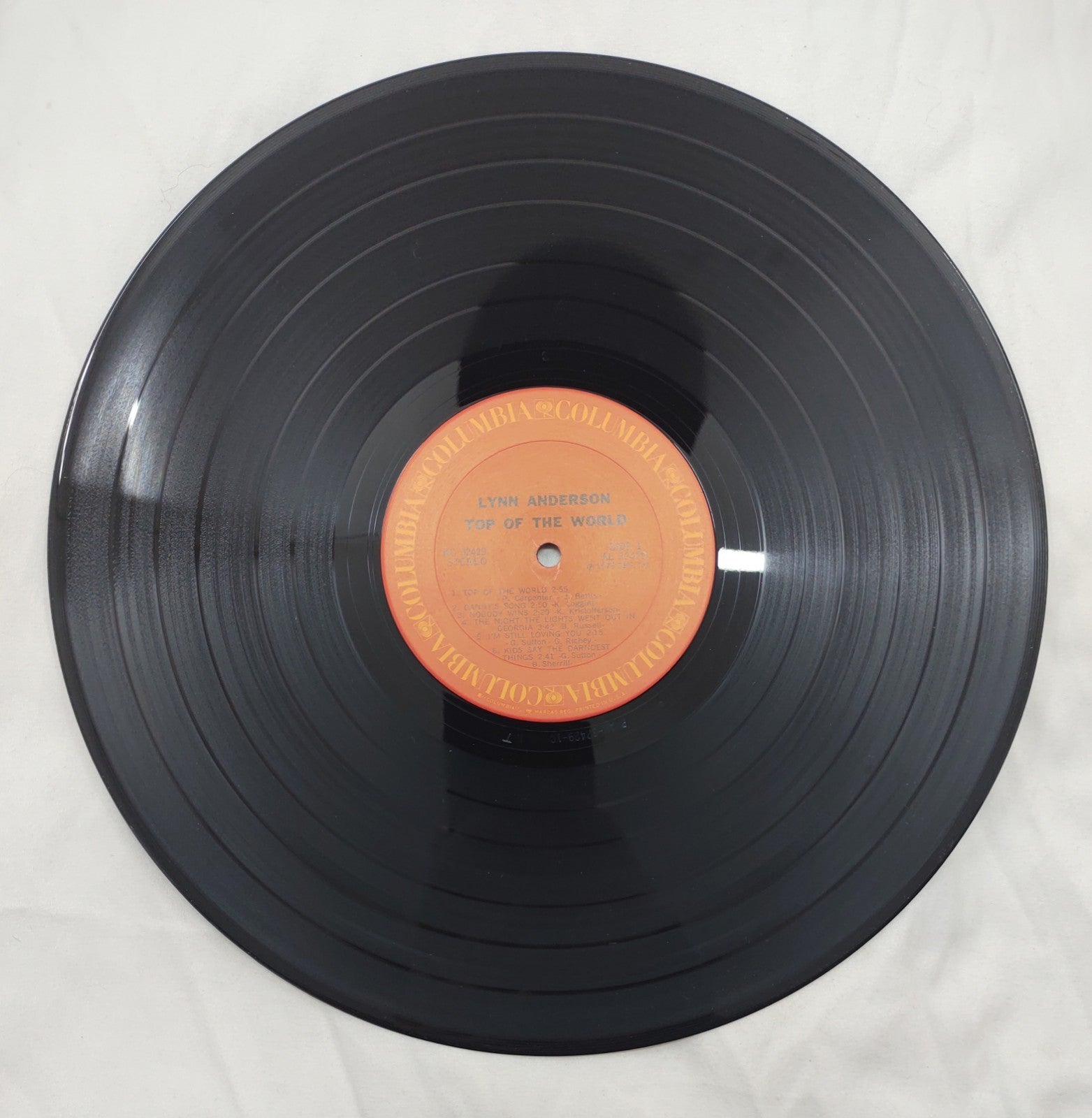 Lynn Anderson – Top of the World LP 1973 Columbia KC-32429