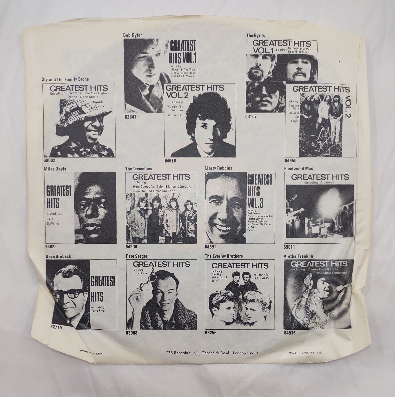 Country’s Greatest LP Various Artists CBS SPR-54 Vintage