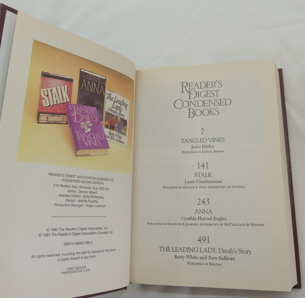Reader’s Digest Condensed Books 1993 1st Ed Leather Bound Gilt Edges Like New