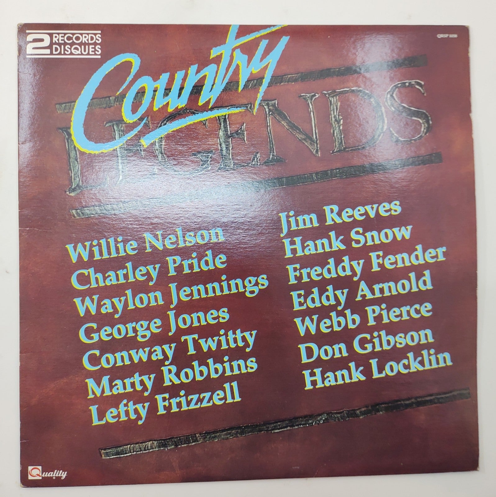 Country Legends 2×LP 1987 Vinyl Willie Nelson Charley Pride George Jones