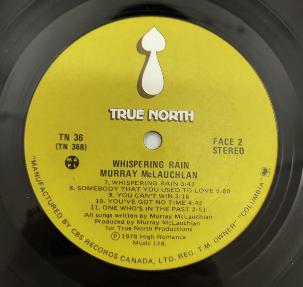 Murray McLauchlan – Whispering Rain LP True North TN 36 Canada Folk