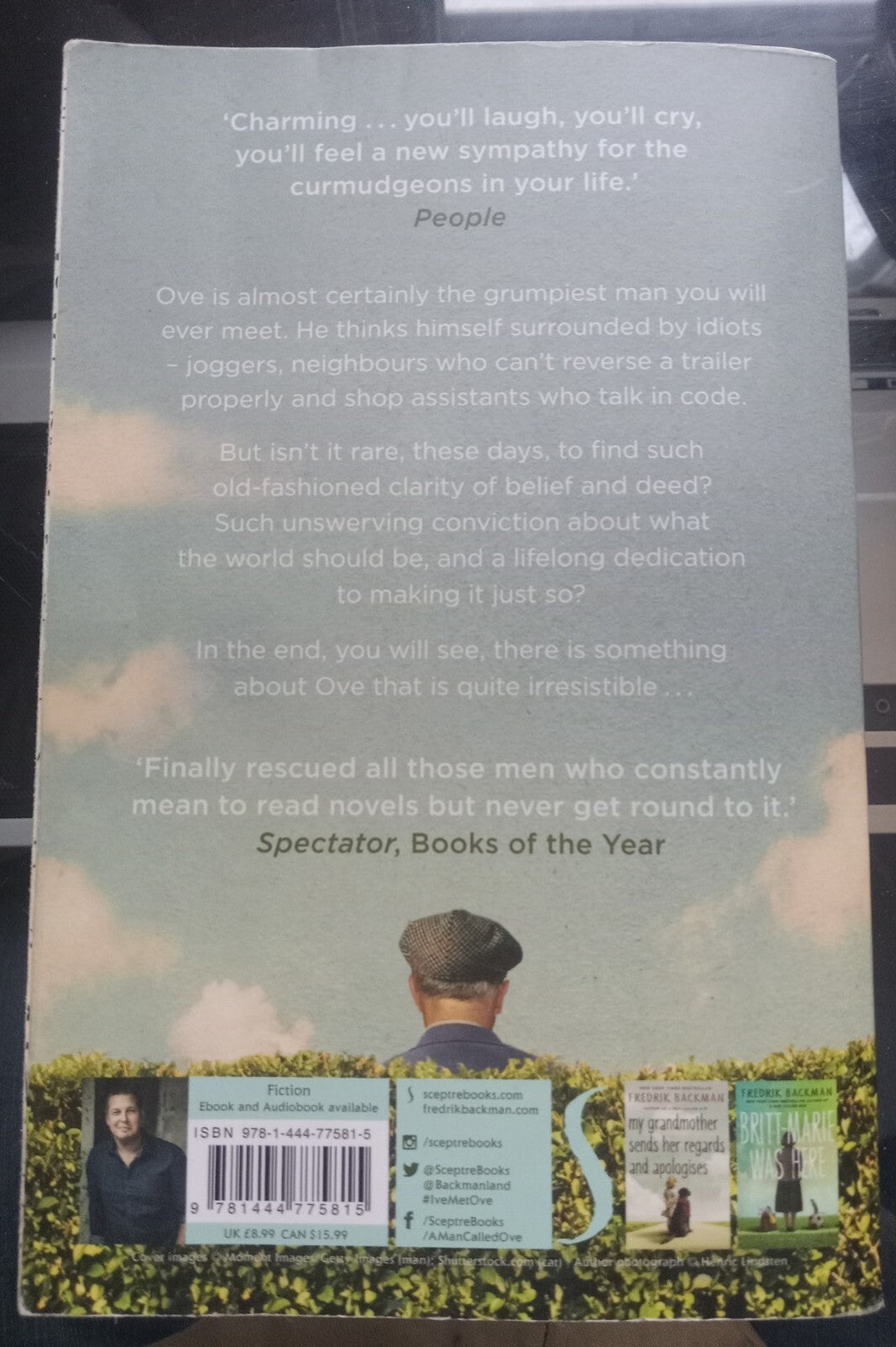 A Man Called Ove by Fredrik Backman (2015) Trade Paperback VG – NYT Bestseller