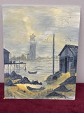 Gladys Bogner Original Oil Painting Lighthouse Coastal Scene PEI Artist