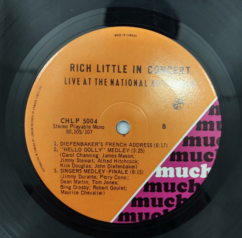 Rich Little – In Concert Live at National Arts Centre LP CHLP 5004 Canada