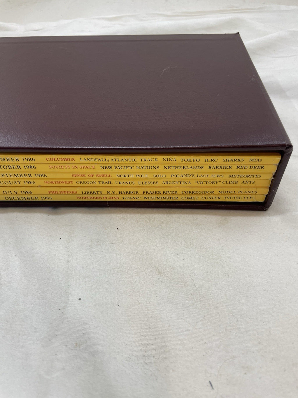 Vintage Nat Geo Lot Jul–Dec 1986 w/ Slipcover | Travel, Discovery Set