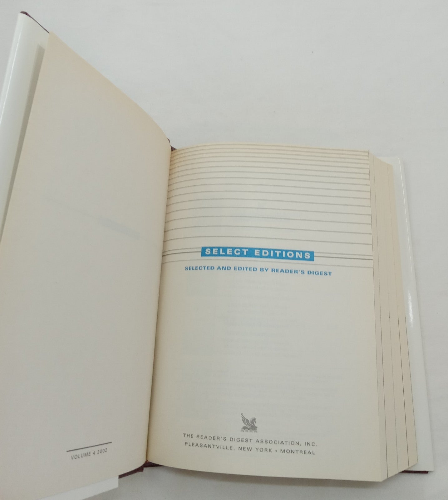 Reader's Digest Select Editions Vol 4 2002 HC 1st Ed w/ Dust Jacket NM
