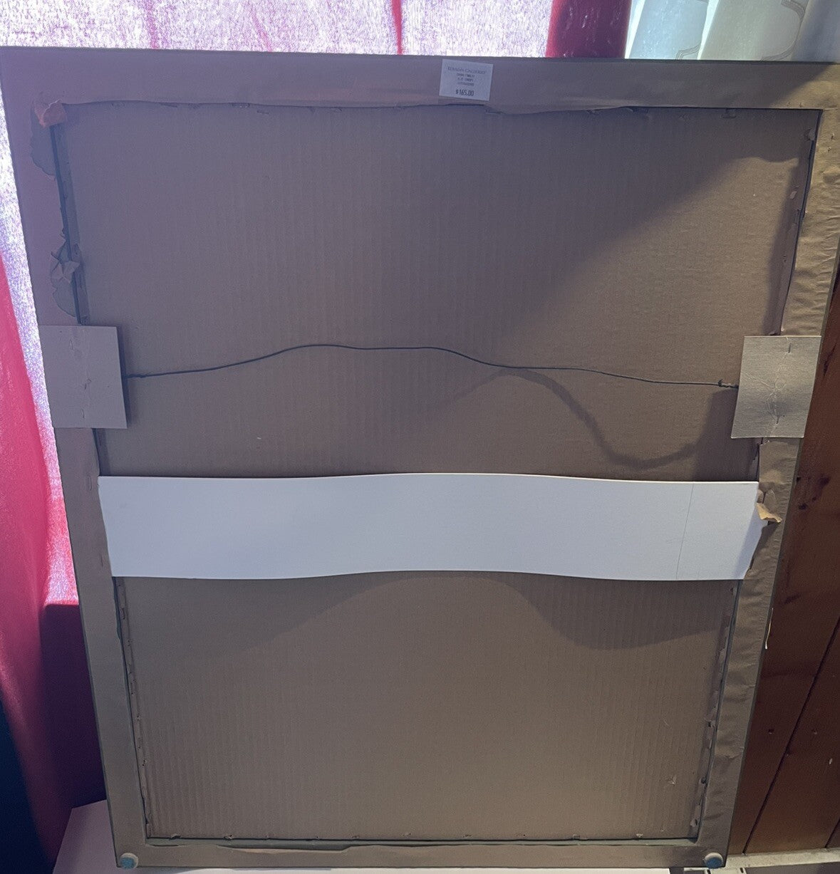 Framed Floral Window Box Painting – Vibrant, Large, Elegant Wall Art