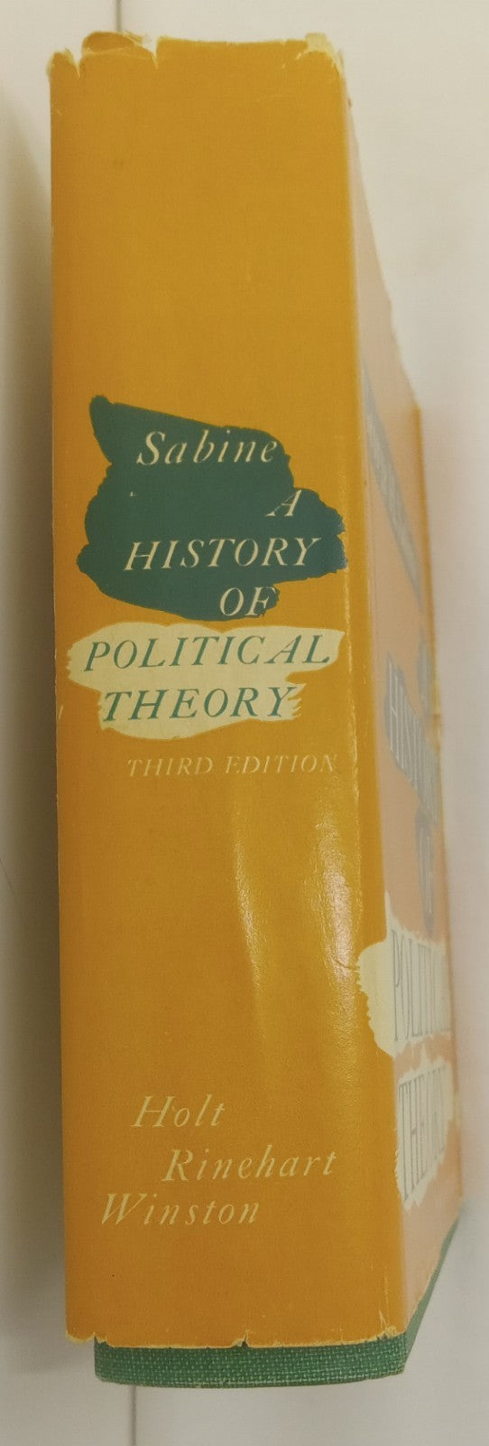 A History of Political Theory Sabine Hardcover Dust Jacket Academic Classic