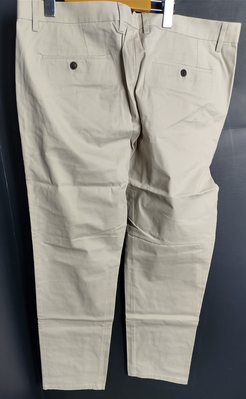 Snover Men’s Beige Chino Pants Straight Leg Cotton Casual Dress NWT