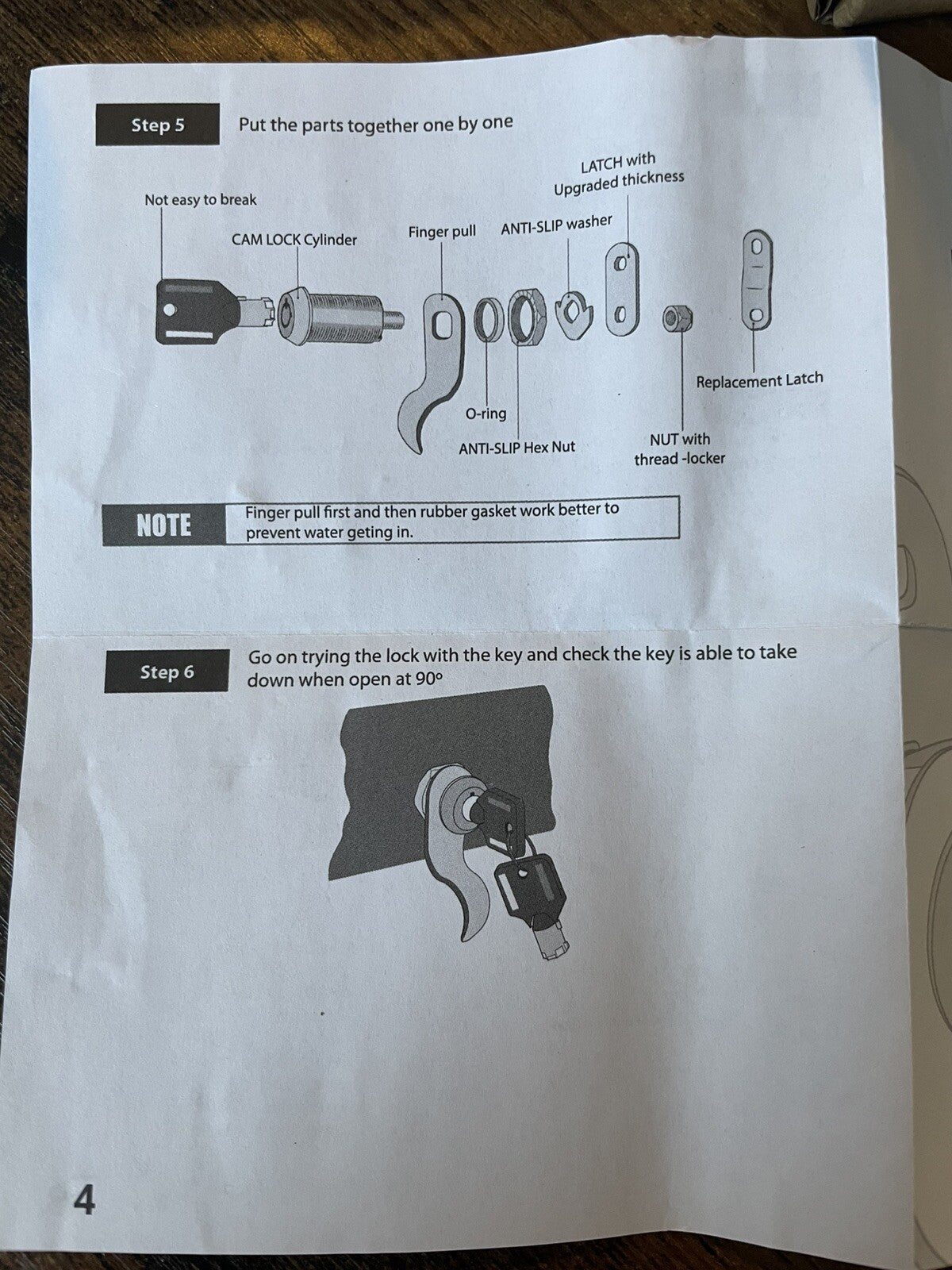 Tubular Cam Lock Set NIB – Cabinet Hardware Lock with Keys, New In Box