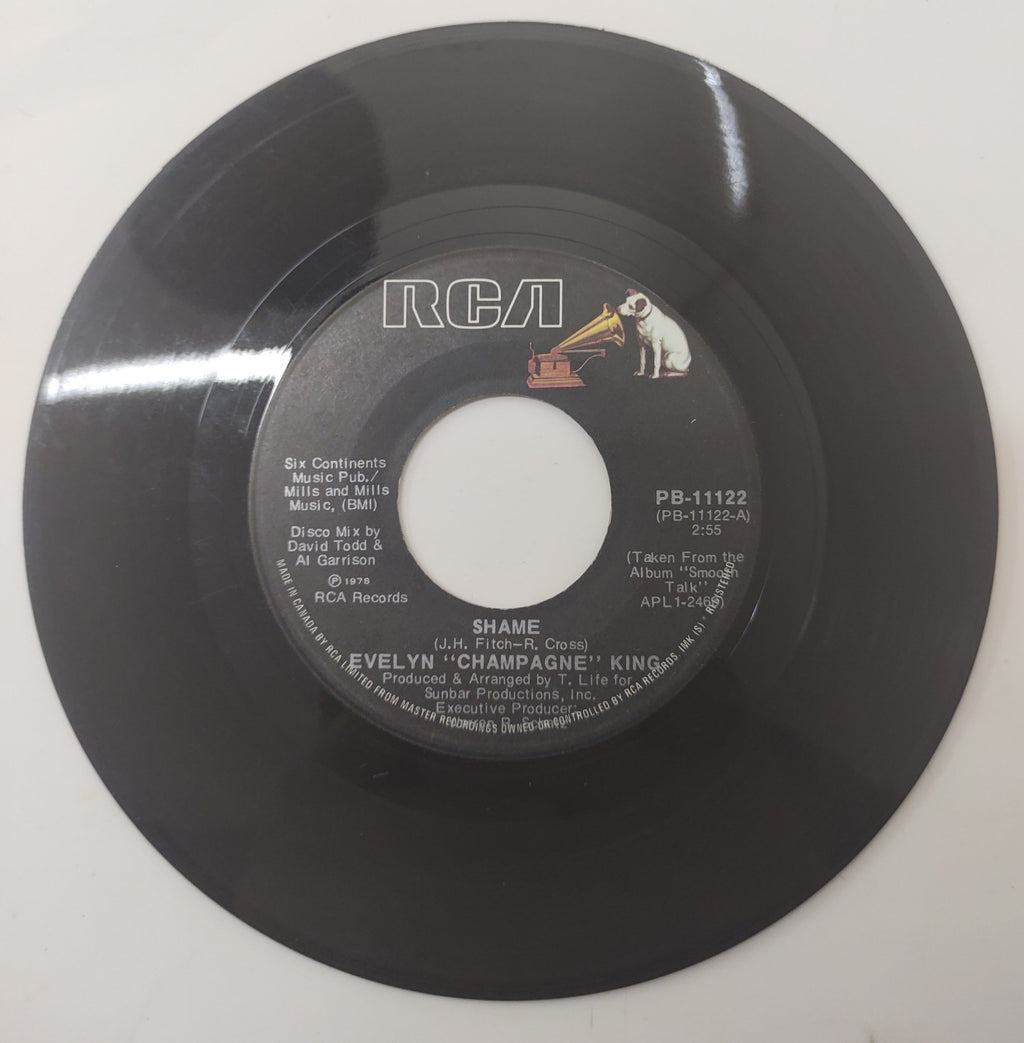 Evelyn Champagne King Shame / Dancin’ 7" 45 RPM Vinyl Record 1978 RCA Victor