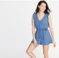 Women’s Old Navy Denim Chambray Romper Size Medium